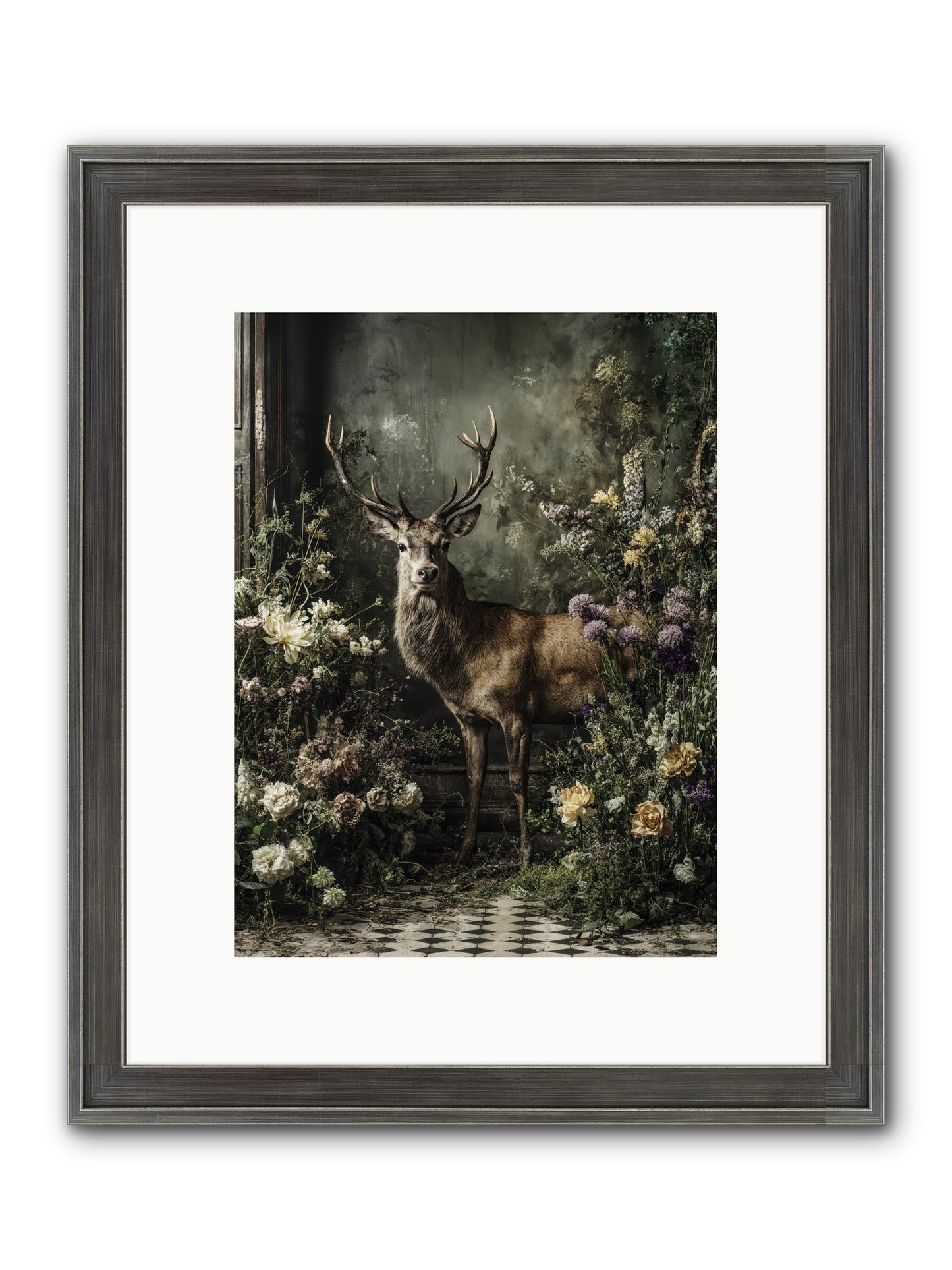 Forest Sprite Framed Print - Slimwoods Black/Silver 9x12
