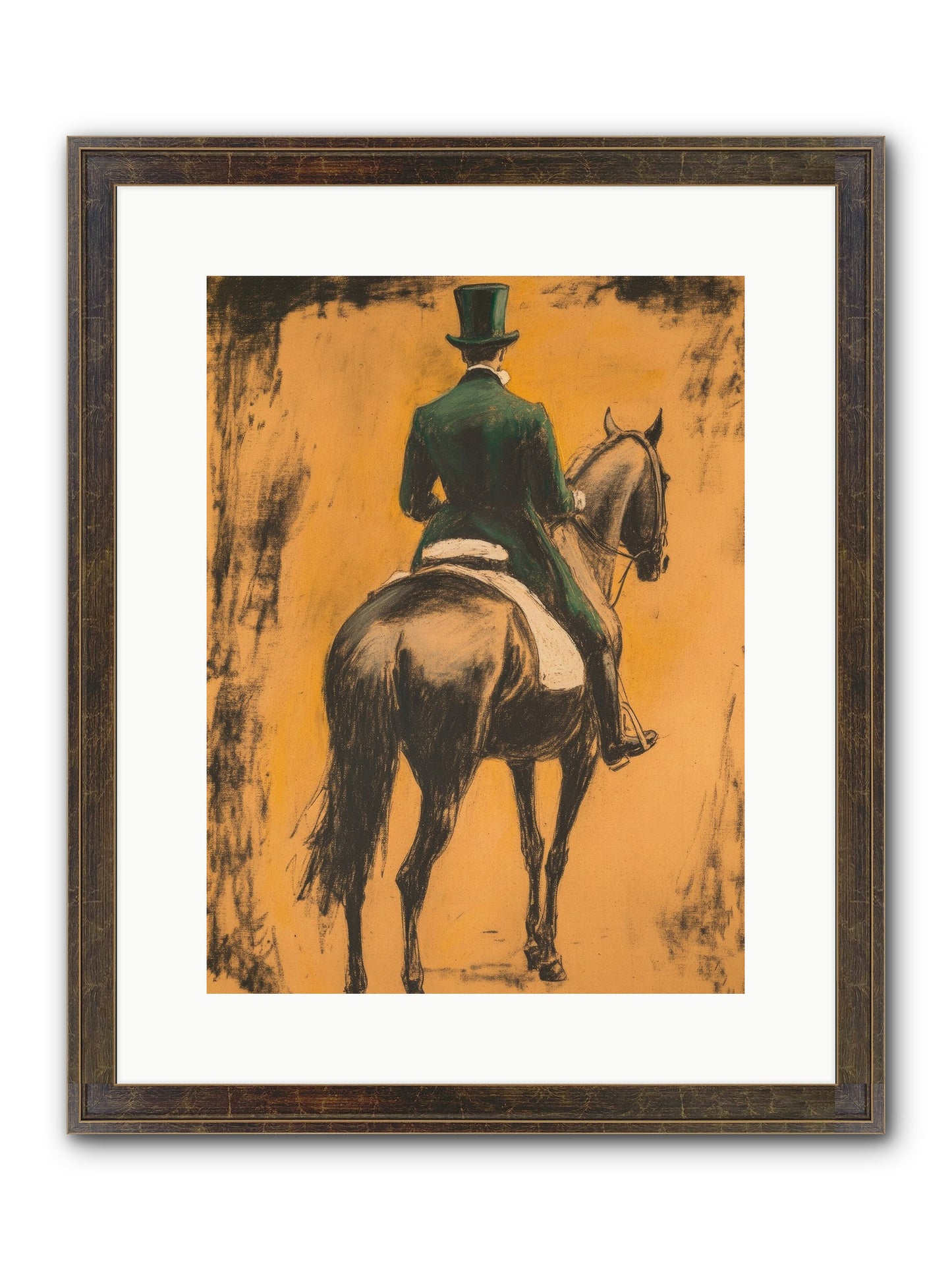 Forest & Steed Framed Print - Slimwoods Black/Gold 12x16