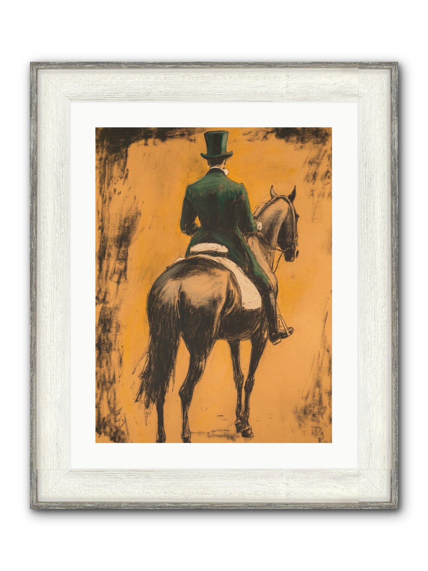 Forest & Steed Framed Print - Driftwood White 18x24