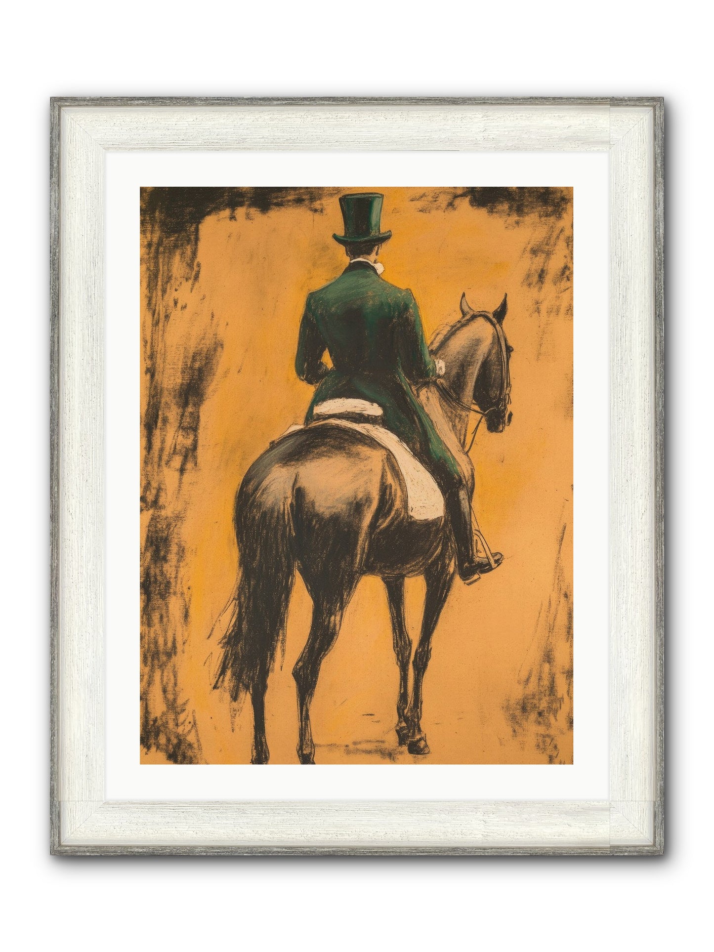 Forest & Steed Framed Print - Driftwood White 24x32