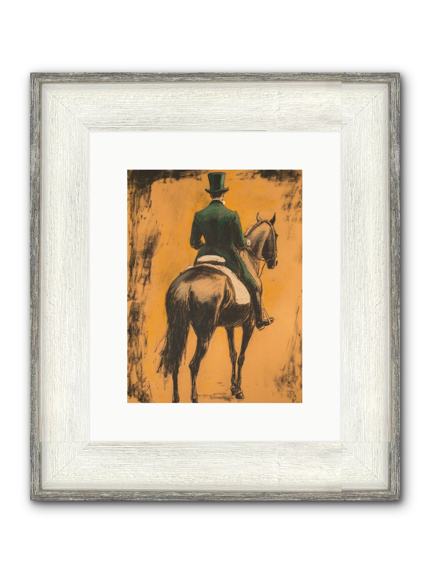 Forest & Steed Framed Print - Driftwood White 9x12