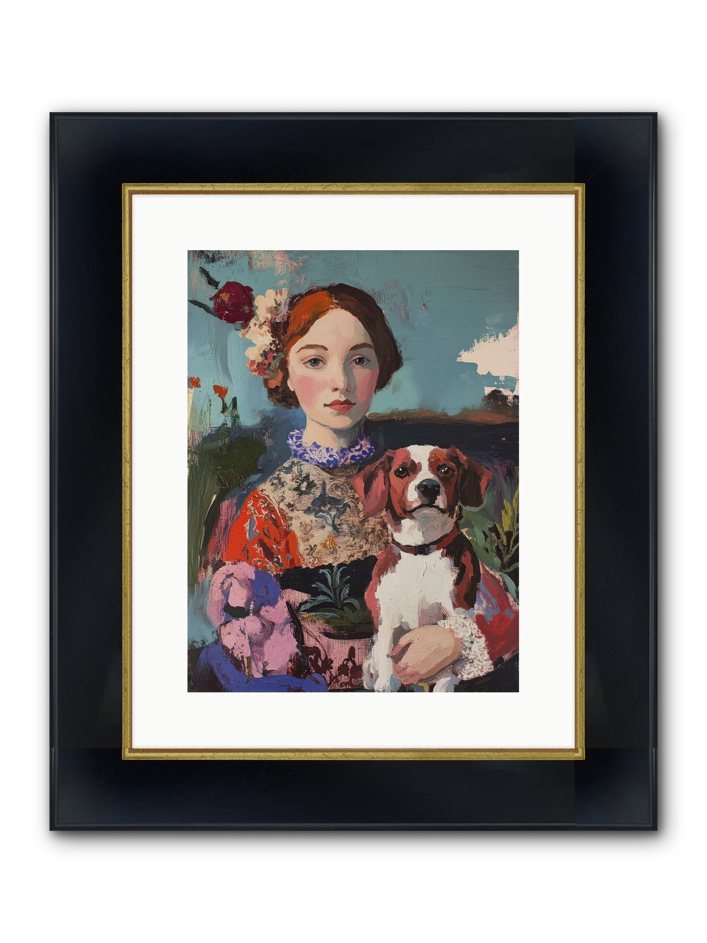 Forever And A Day Framed Print - Wide Black w/Gold 12x16