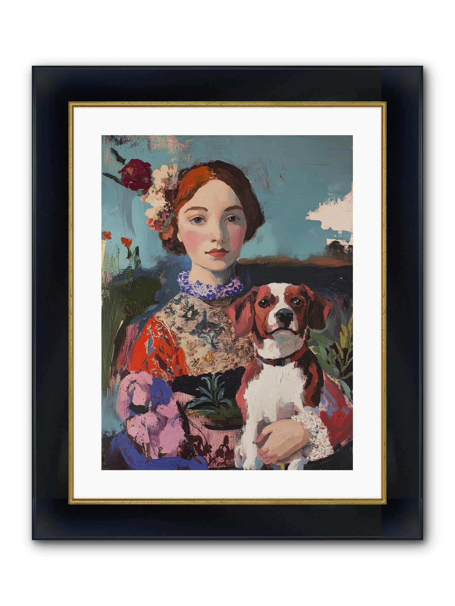 Forever And A Day Framed Print - Wide Black w/Gold 18x24