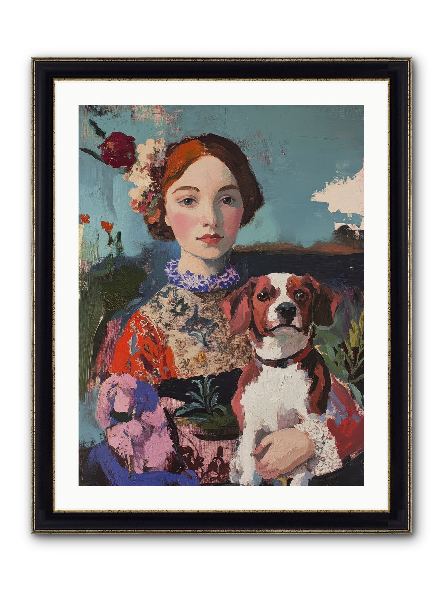 Forever And A Day Framed Print - Black & Gold 24x32