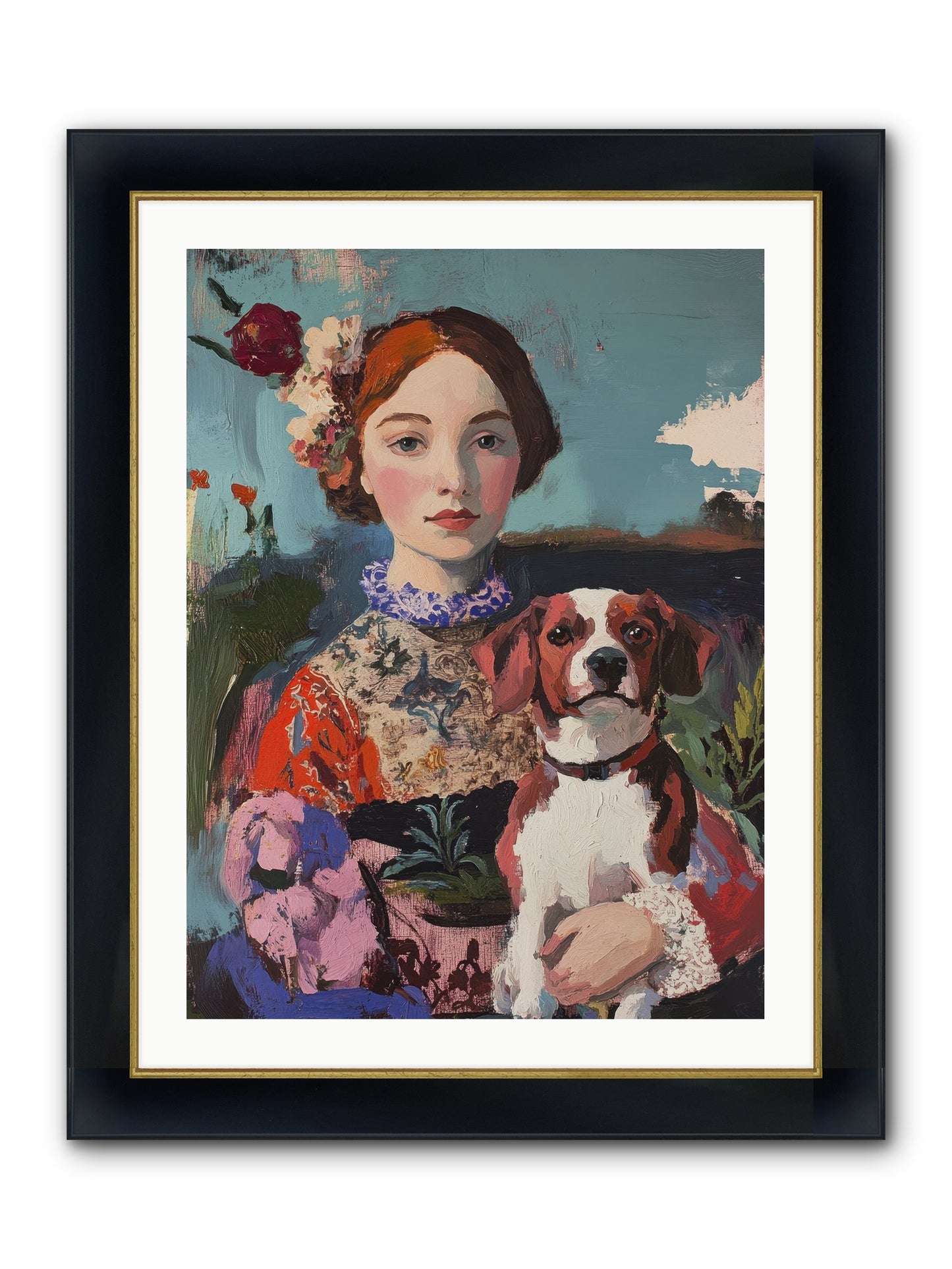 Forever And A Day Framed Print - Wide Black w/Gold 24x32