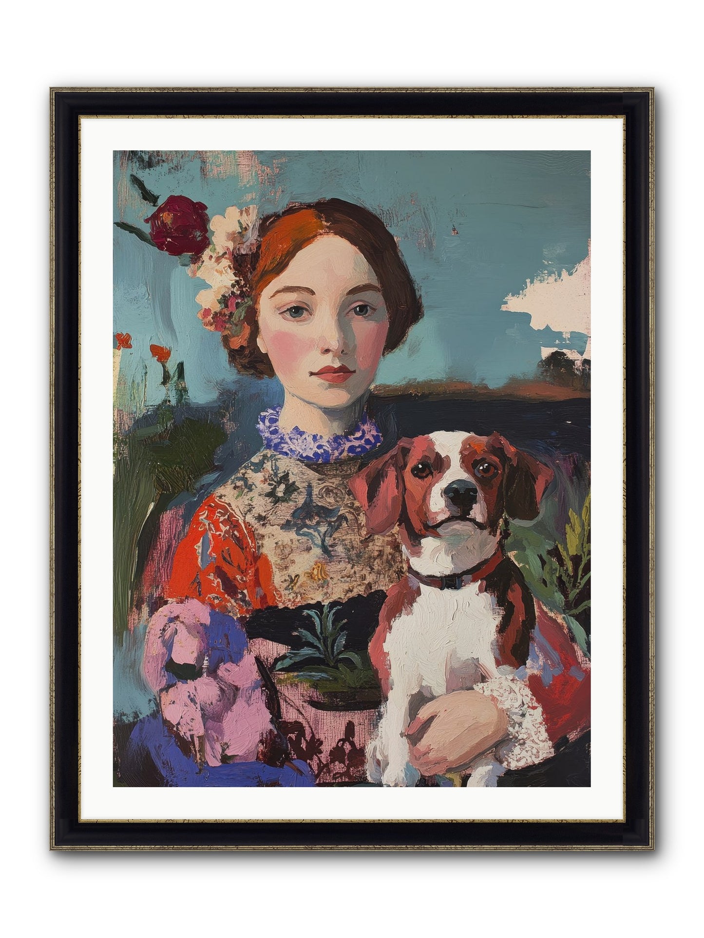 Forever And A Day Framed Print - Black & Gold 30x40
