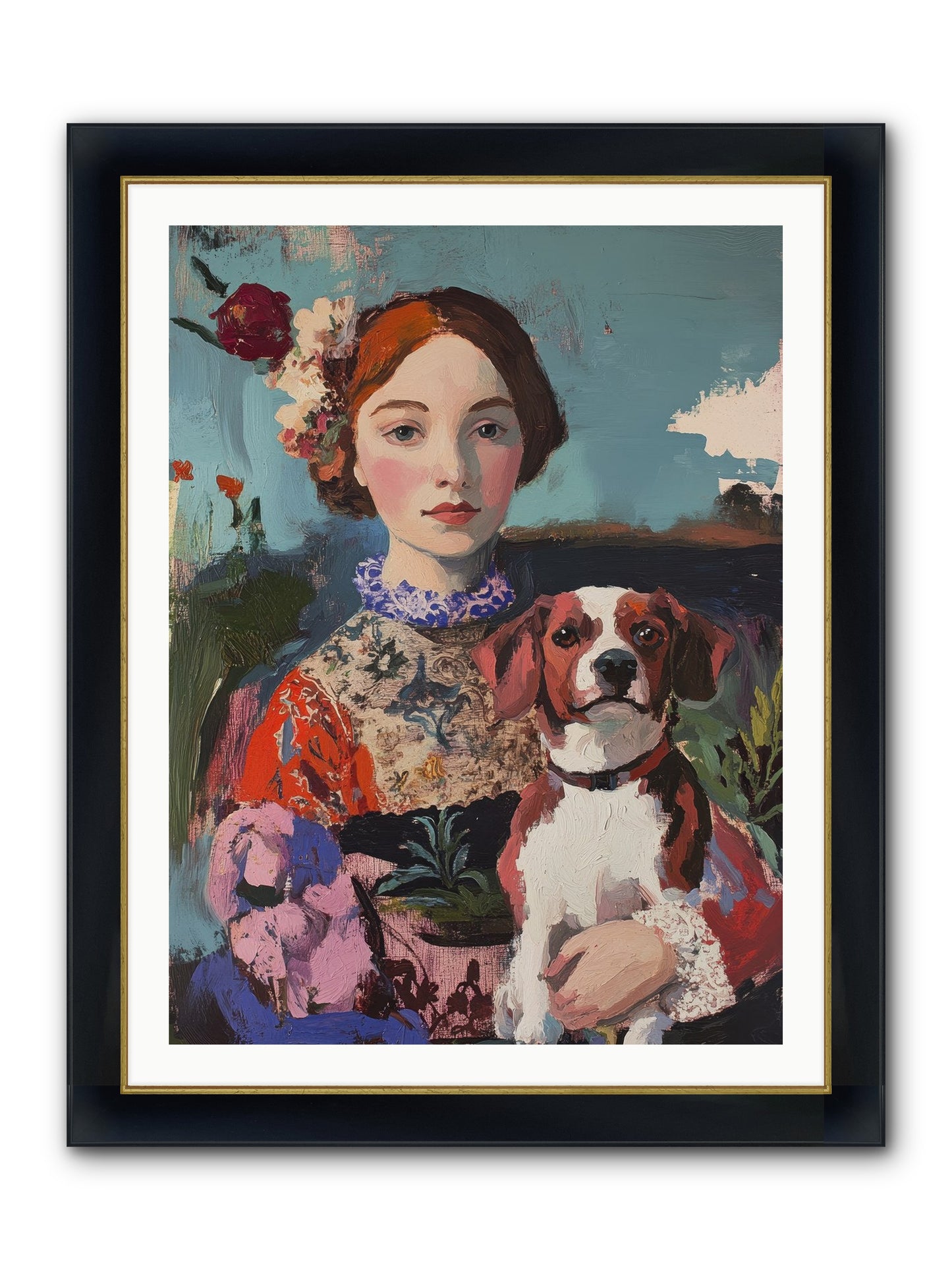 Forever And A Day Framed Print - Wide Black w/Gold 30x40