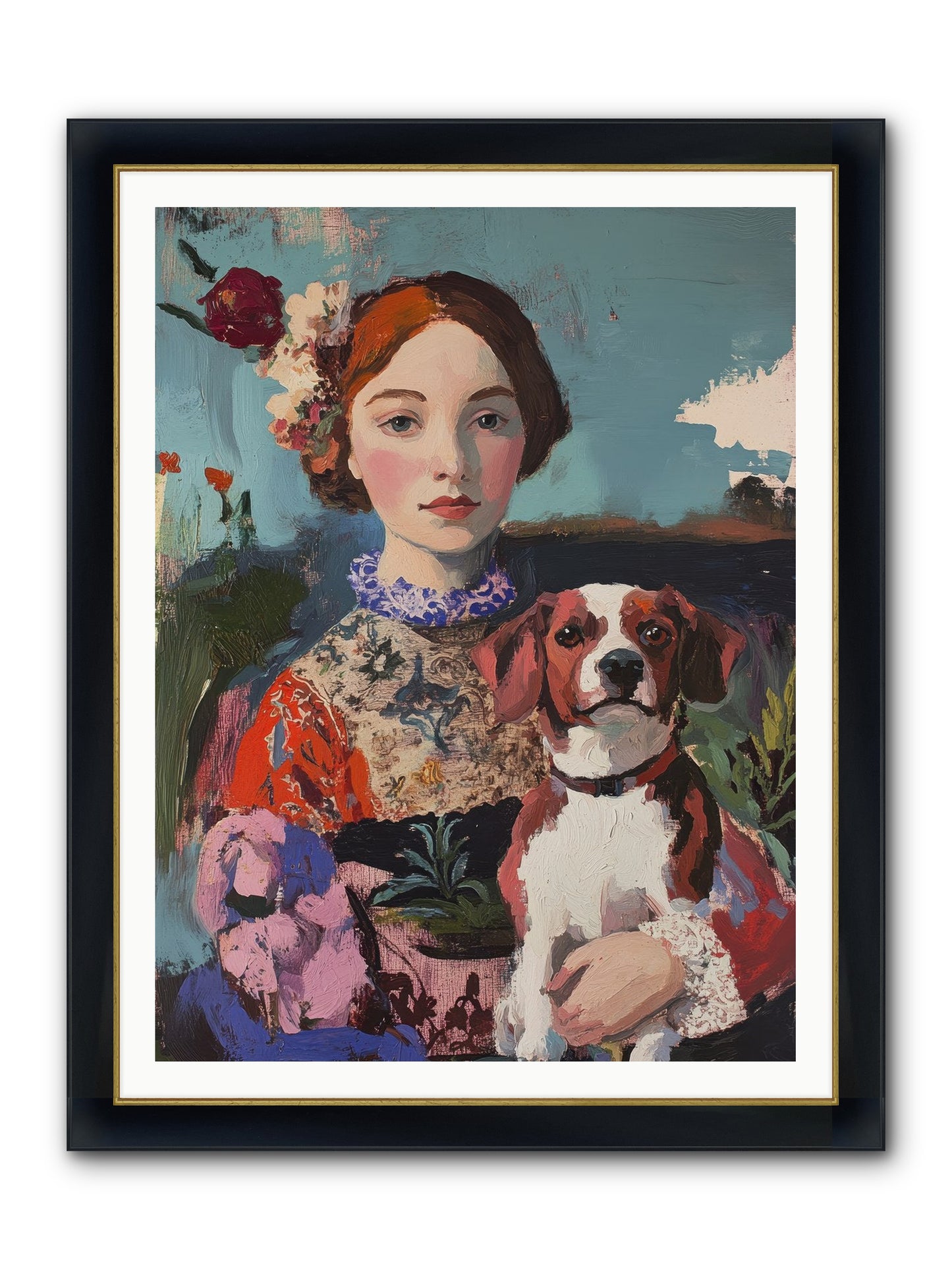 Forever And A Day Framed Print - Wide Black w/Gold 36x48