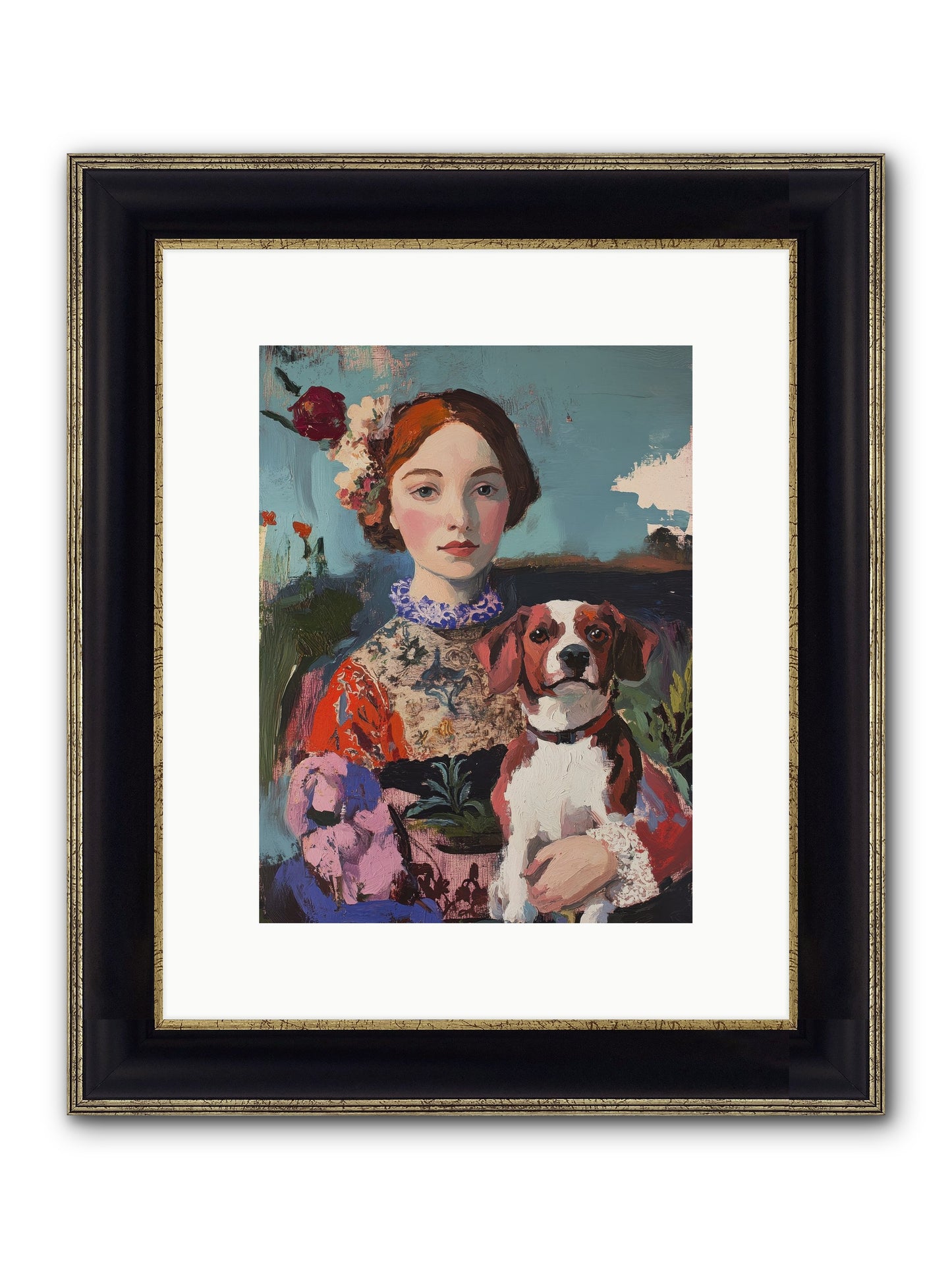 Forever And A Day Framed Print - Black & Gold 9x12