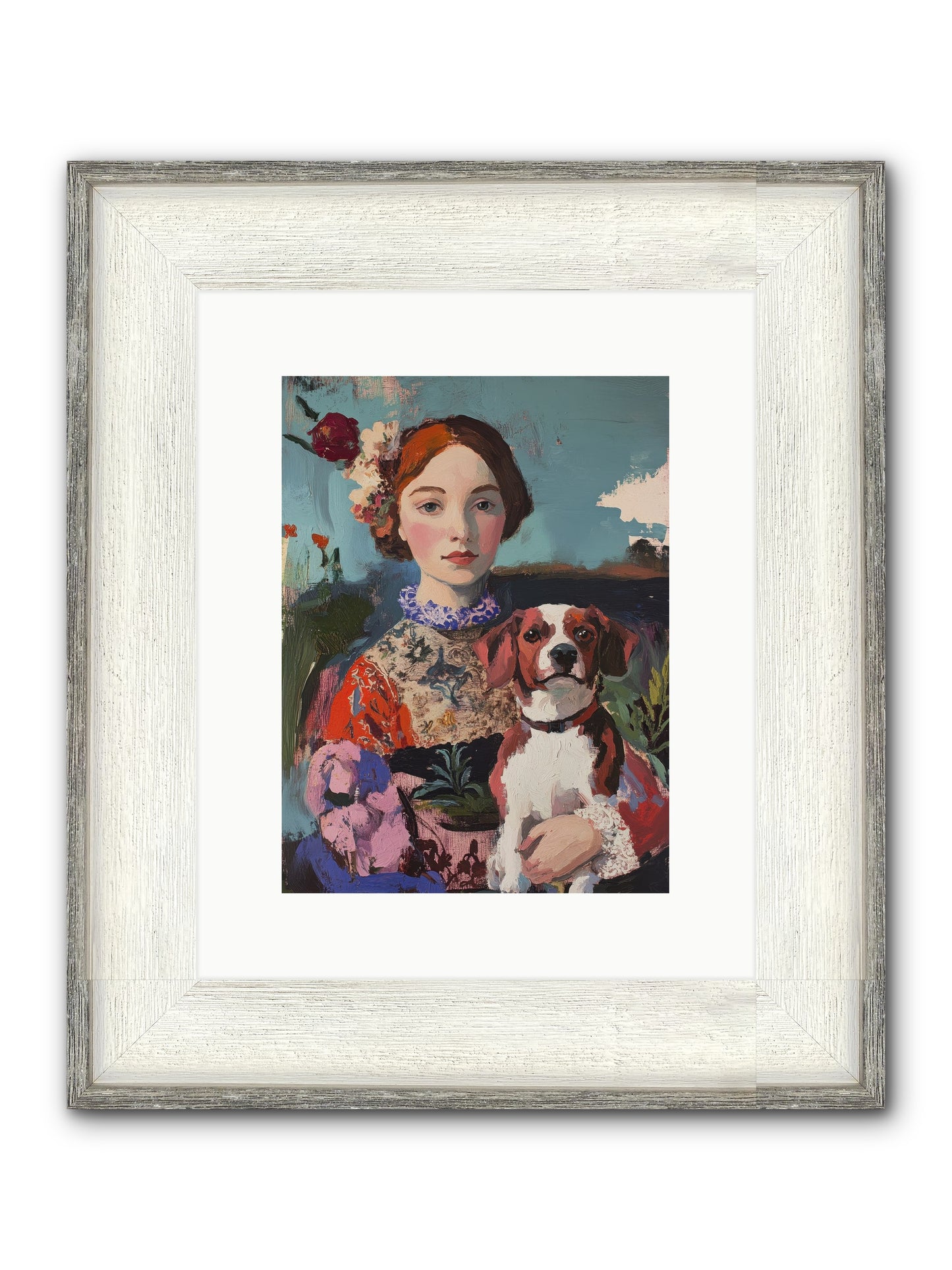 Forever And A Day Framed Print - Driftwood White 9x12