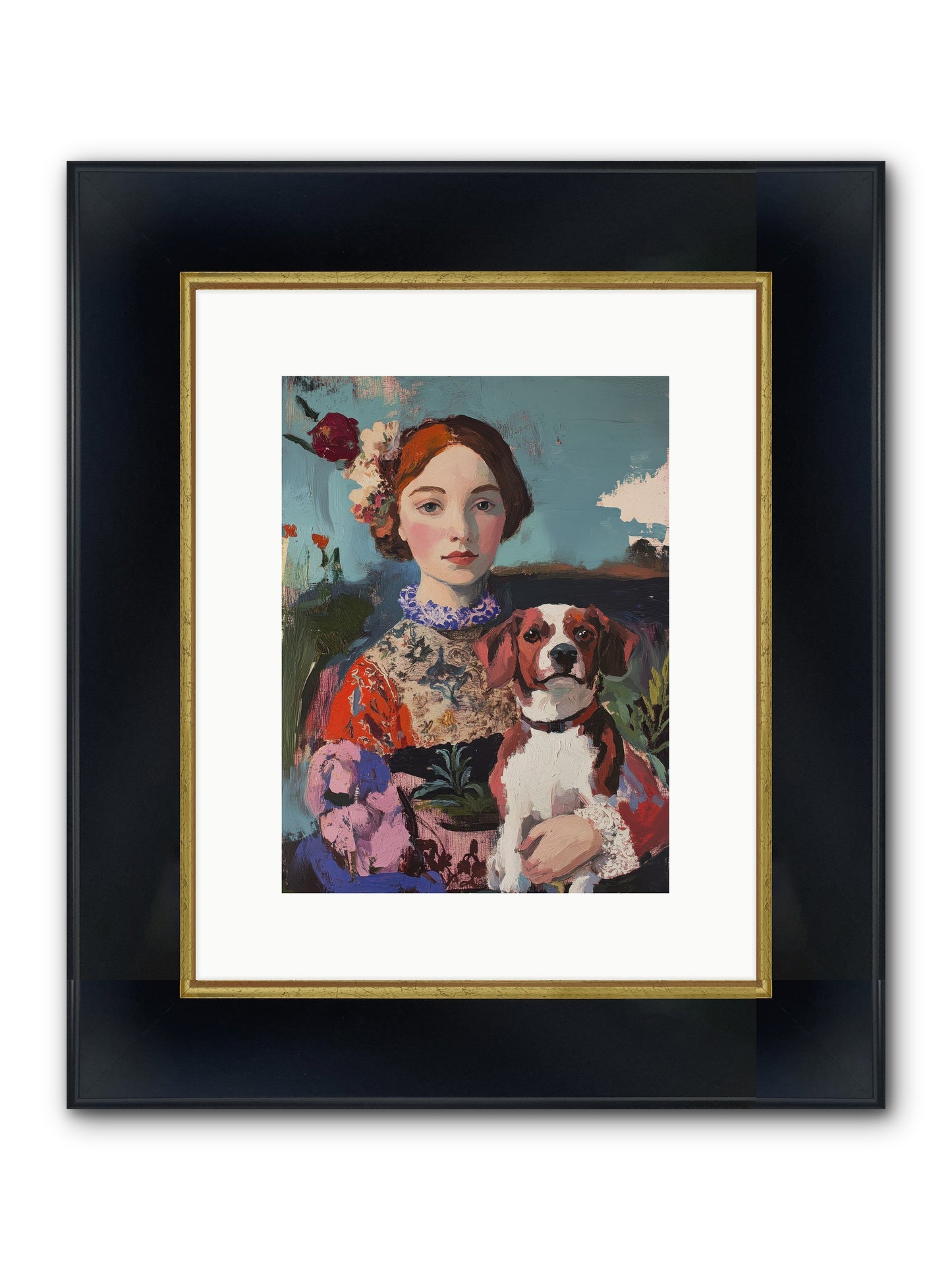 Forever And A Day Framed Print - Wide Black w/Gold 9x12
