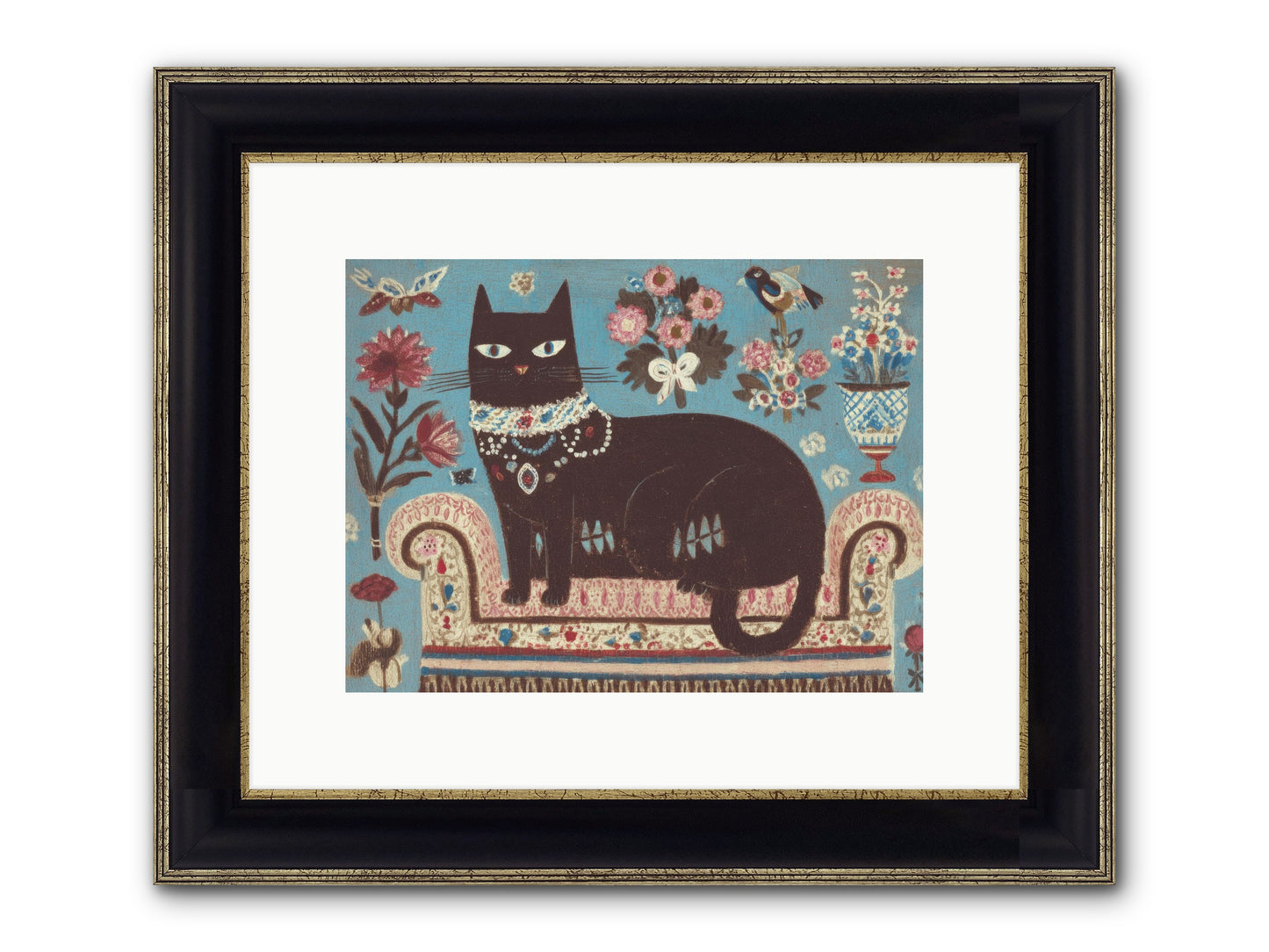 Forever Yours Framed Print - Black & Gold 12x9