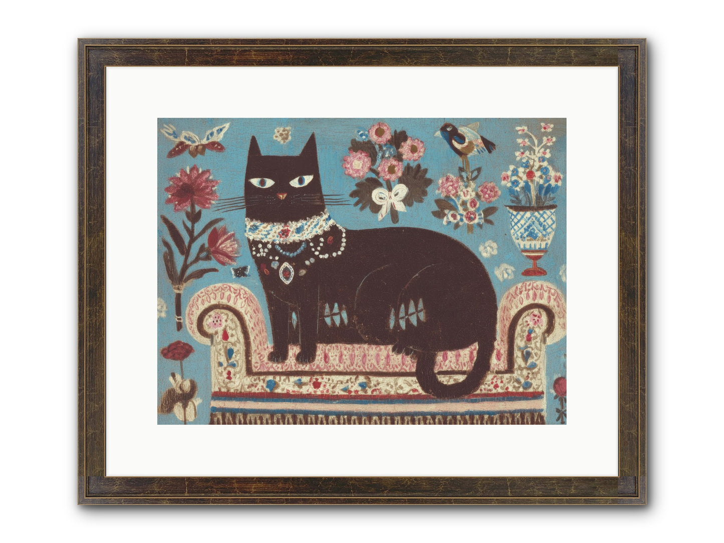 Forever Yours Framed Print - Slimwoods Black/Gold 16x12