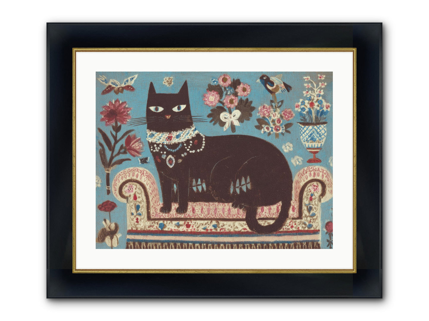 Forever Yours Framed Print - Wide Black w/Gold 24x18