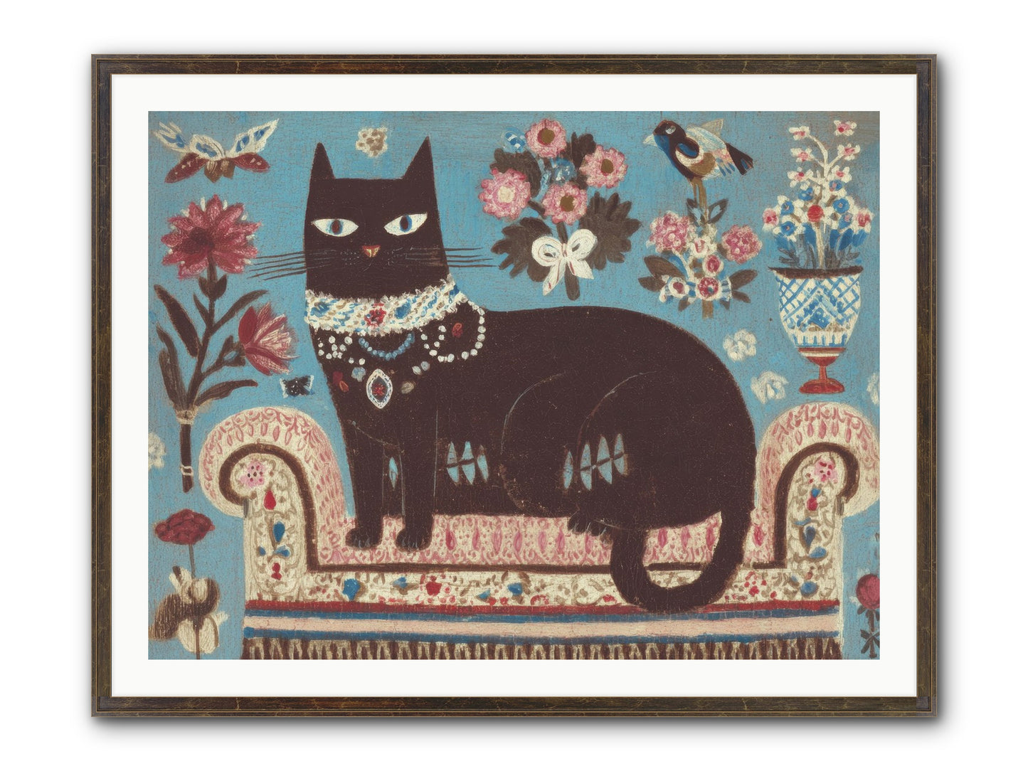 Forever Yours Framed Print - Slimwoods Black/Gold 40x30