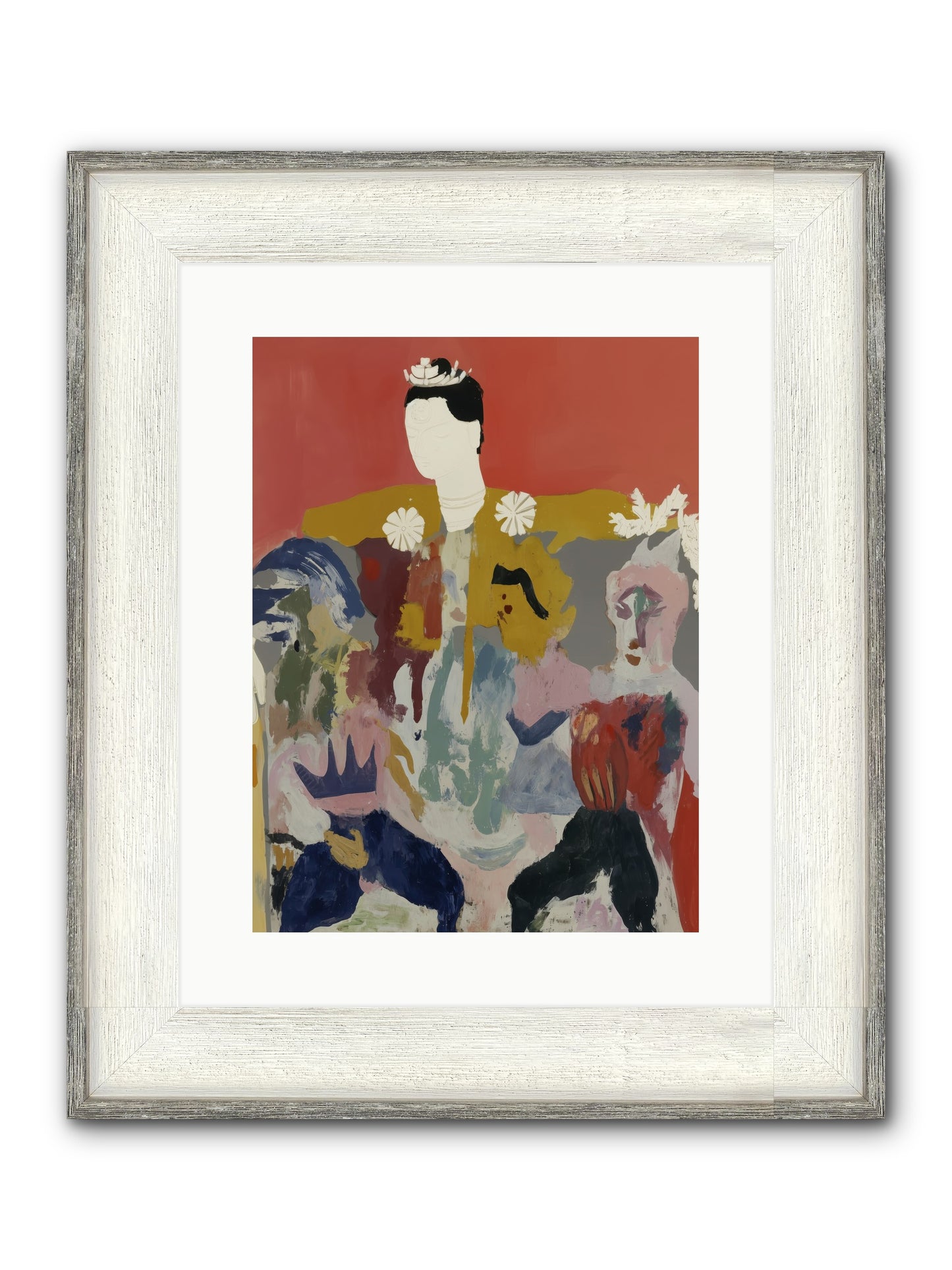 Forgotten Ballroom Framed Print - Driftwood White 12x16