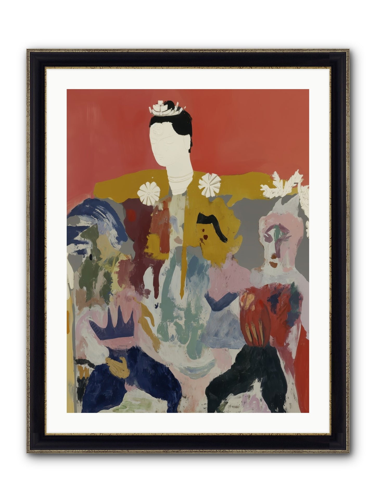 Forgotten Ballroom Framed Print - Black & Gold 24x32