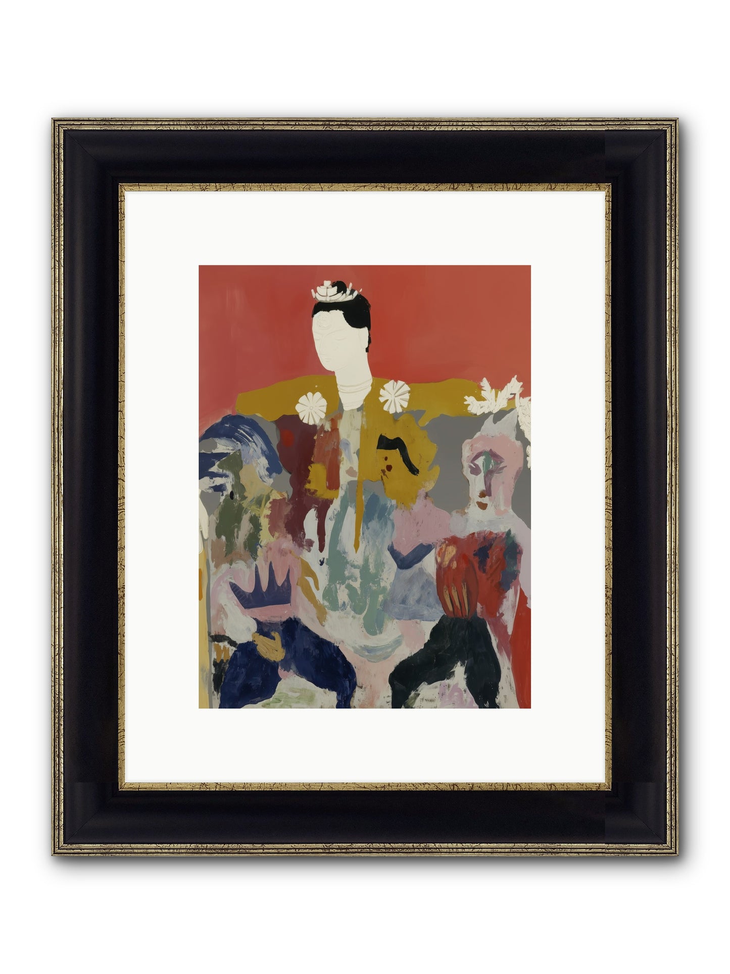 Forgotten Ballroom Framed Print - Black & Gold 9x12