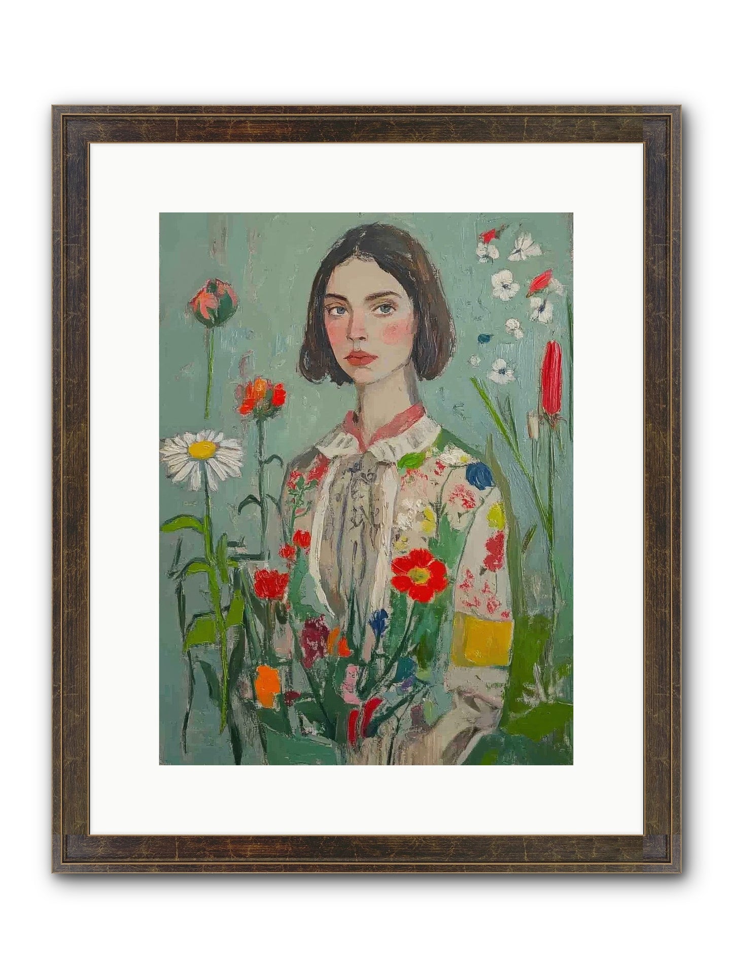 Forgotten Crossroads Framed Print - Slimwoods Black/Gold 12x16