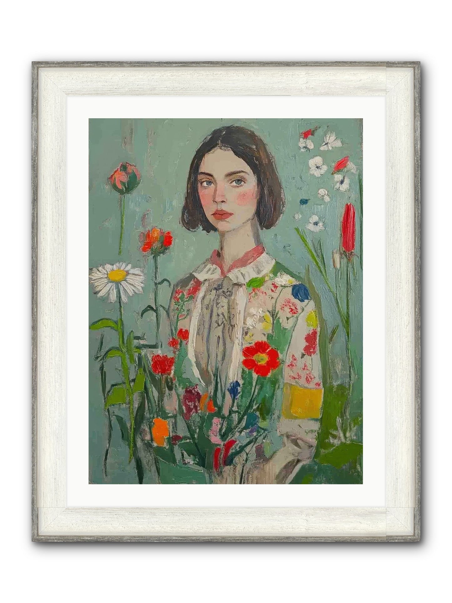 Forgotten Crossroads Framed Print - Driftwood White 24x32