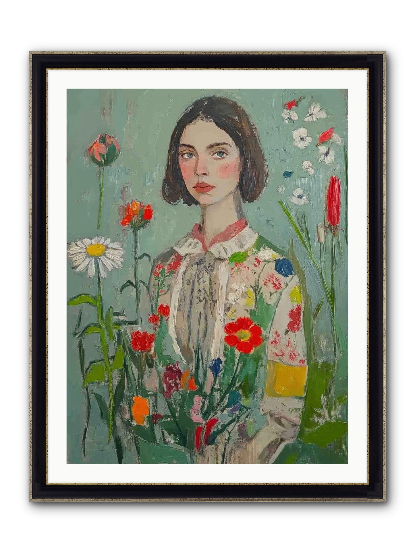 Forgotten Crossroads Framed Print - Black & Gold 30x40