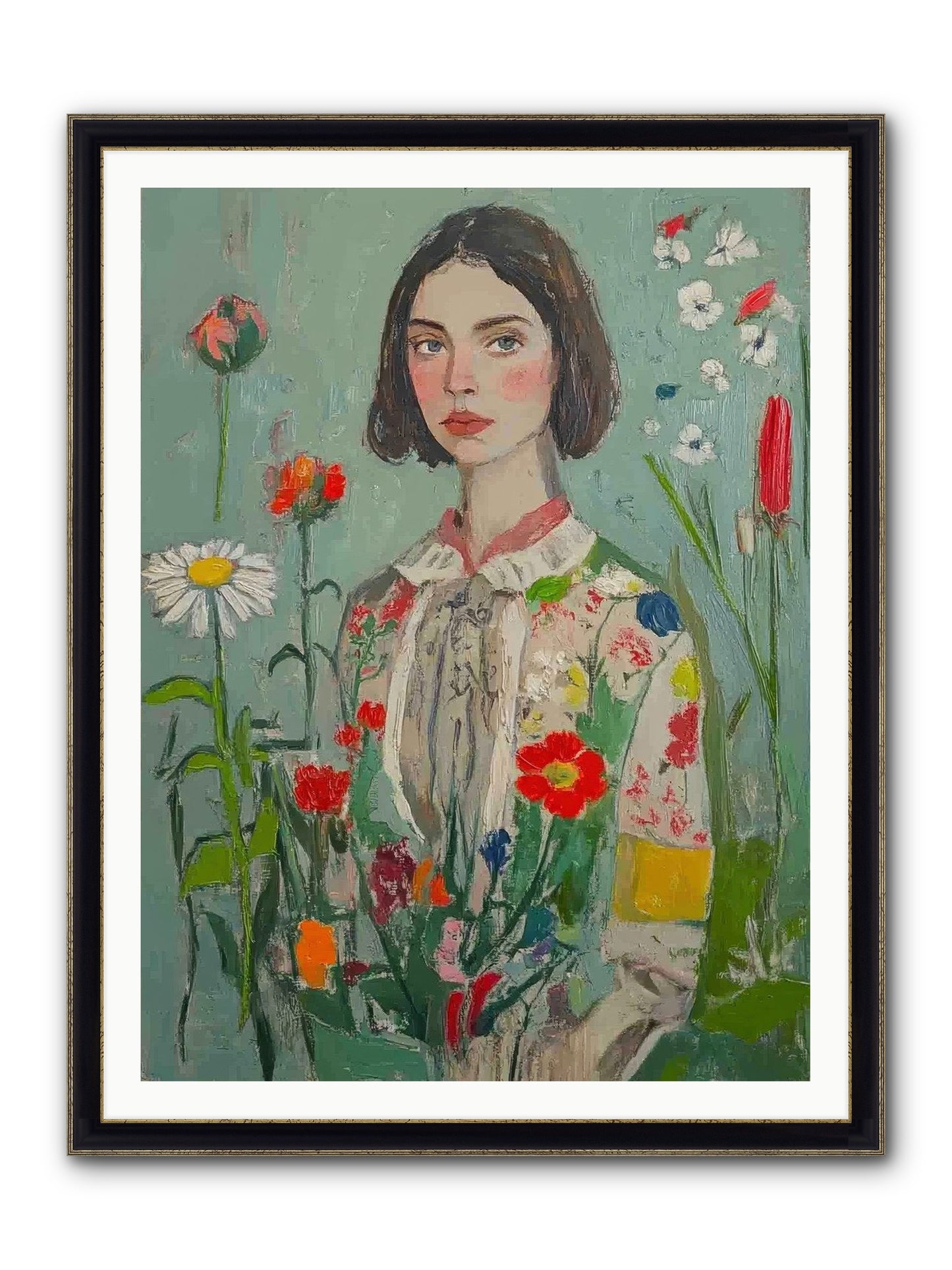 Forgotten Crossroads Framed Print - Black & Gold 36x48