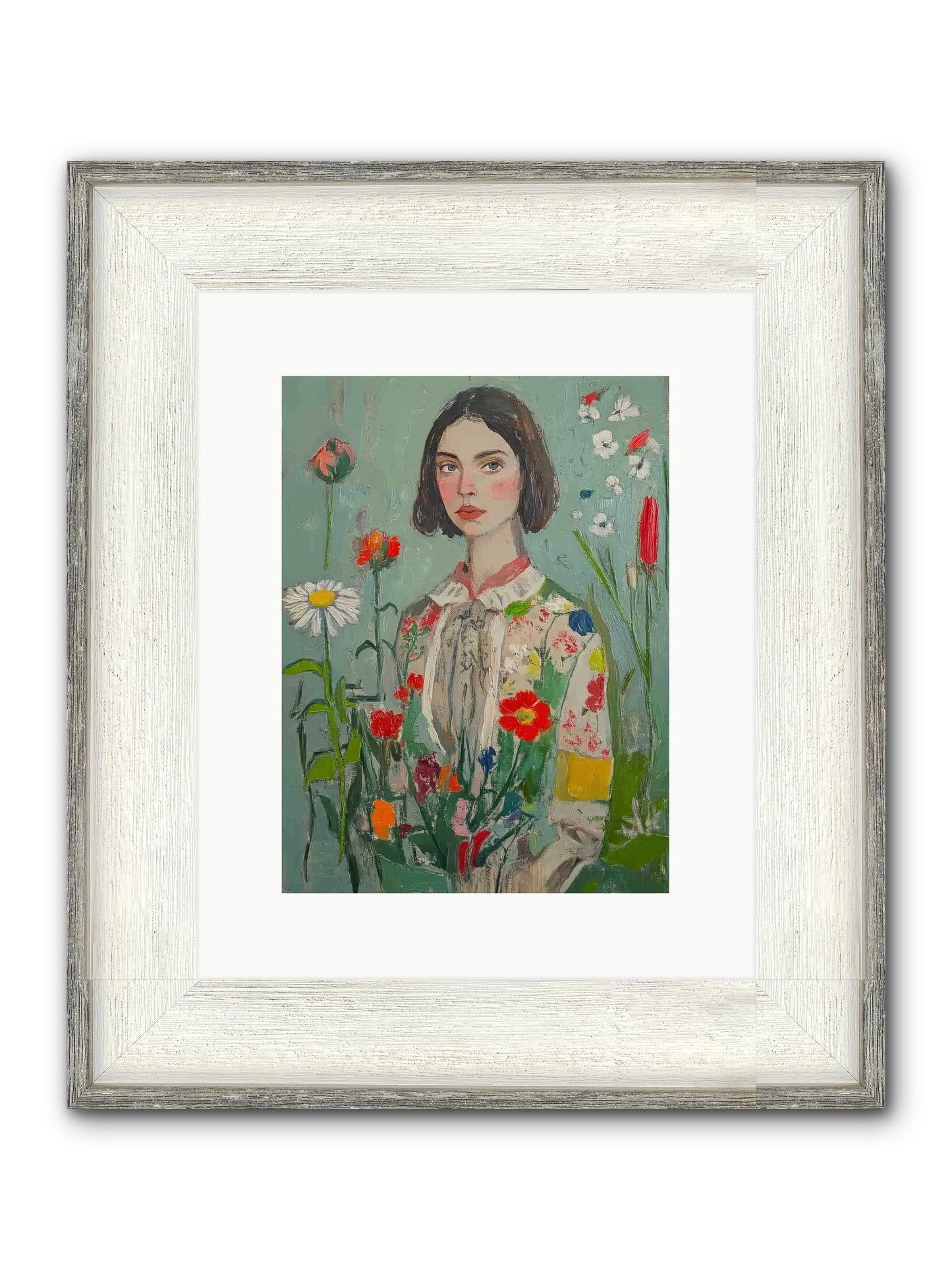 Forgotten Crossroads Framed Print - Driftwood White 9x12