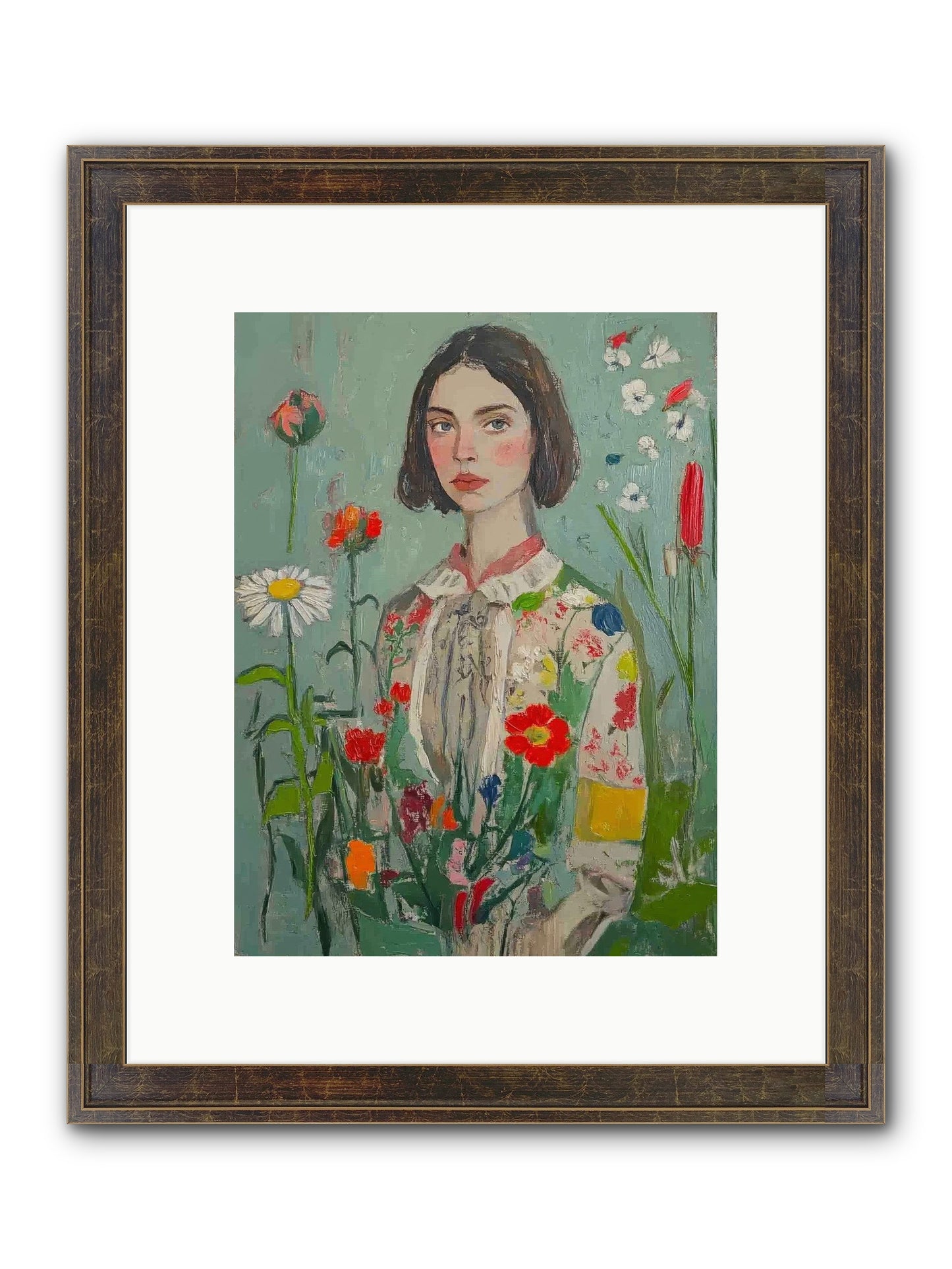 Forgotten Crossroads Framed Print - Slimwoods Black/Gold 9x12