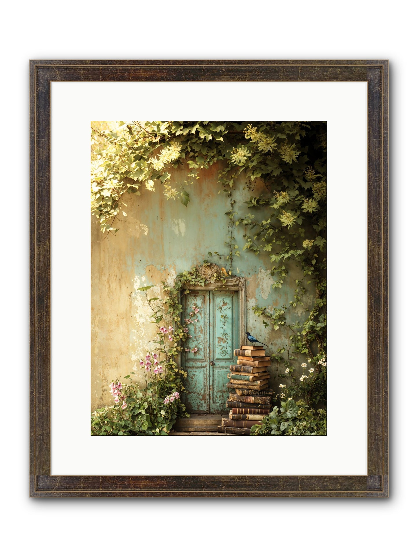 Forgotten Folios Framed Print - Slimwoods Black/Gold 12x16