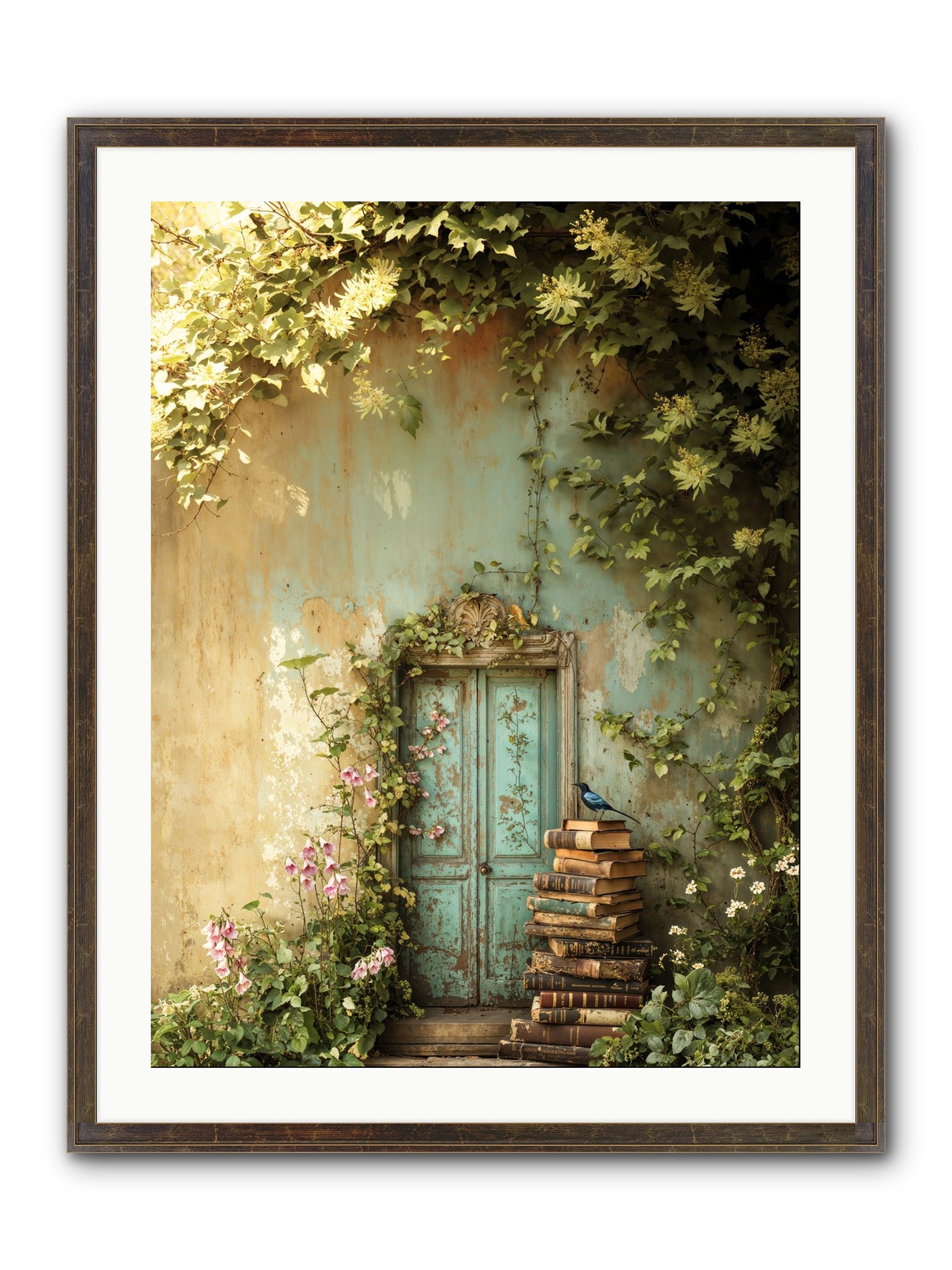 Forgotten Folios Framed Print - Slimwoods Black/Gold 24x32