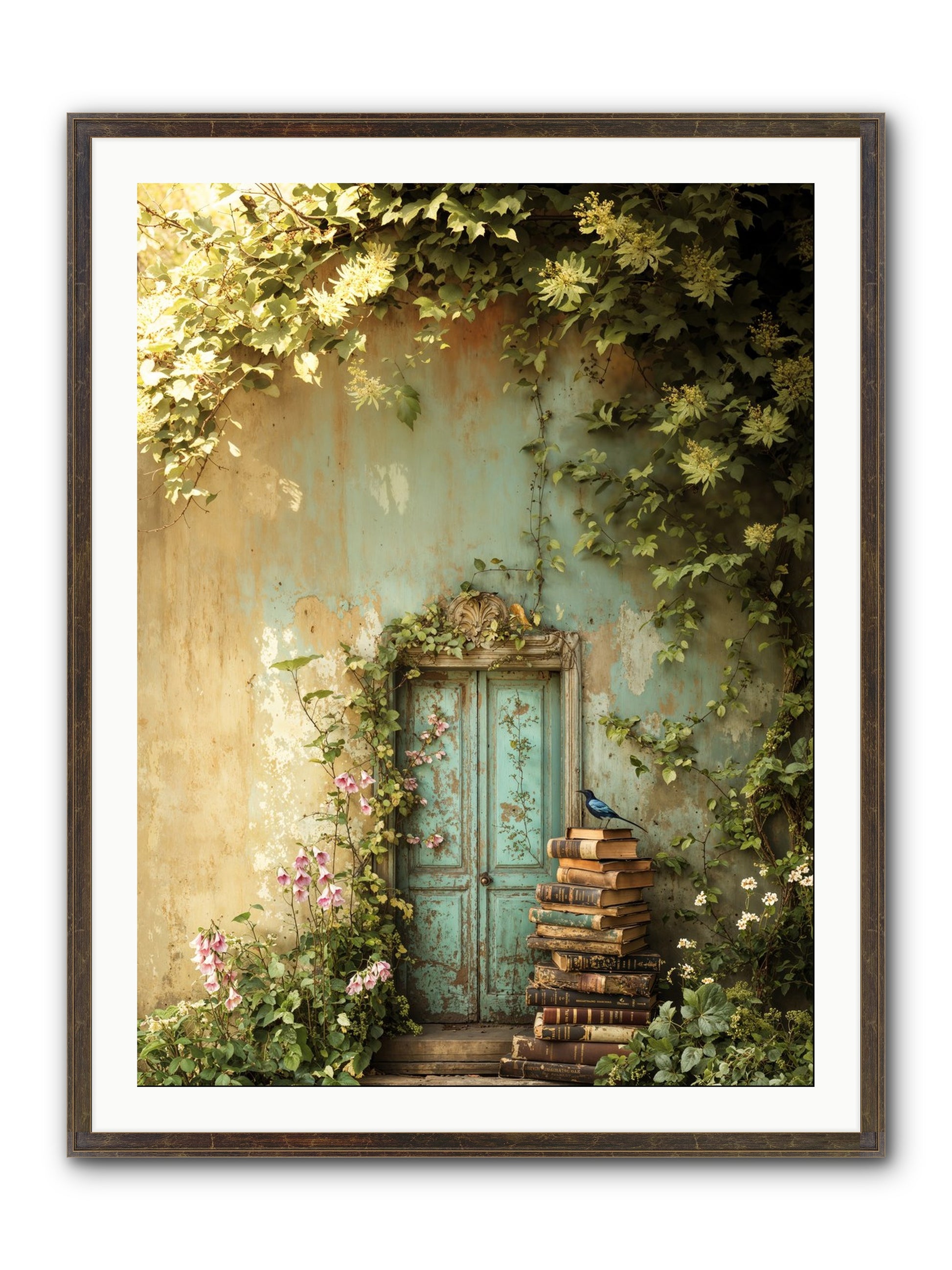 Forgotten Folios Framed Print - Slimwoods Black/Gold 30x40