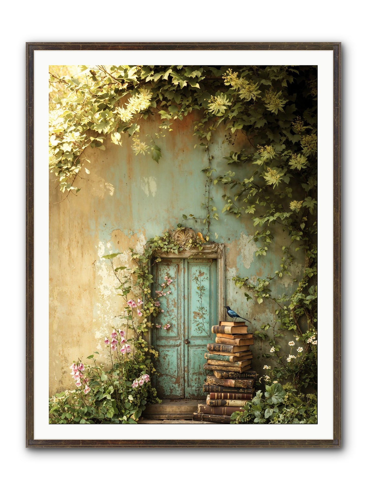 Forgotten Folios Framed Print - Slimwoods Black/Gold 36x48