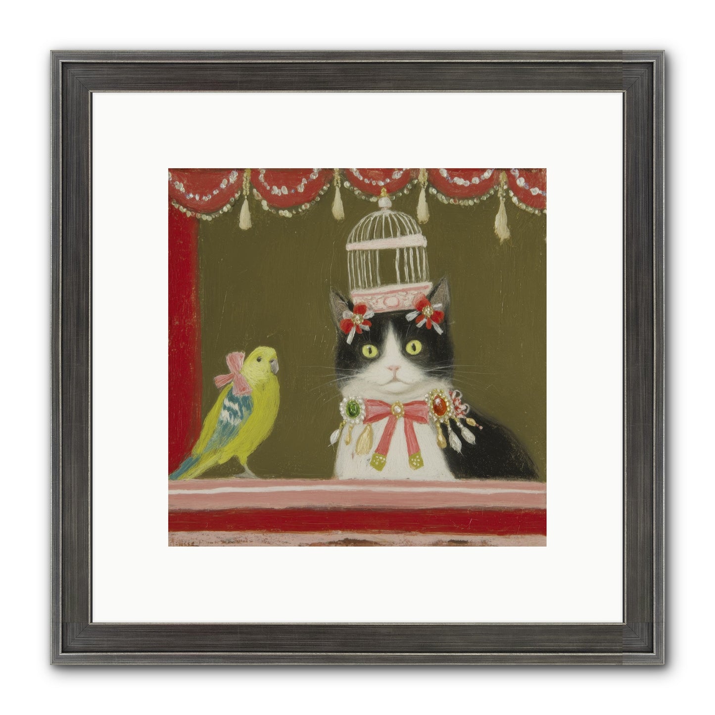Forgotten Garden Tales Framed Print - Slimwoods Black/Silver 10x10
