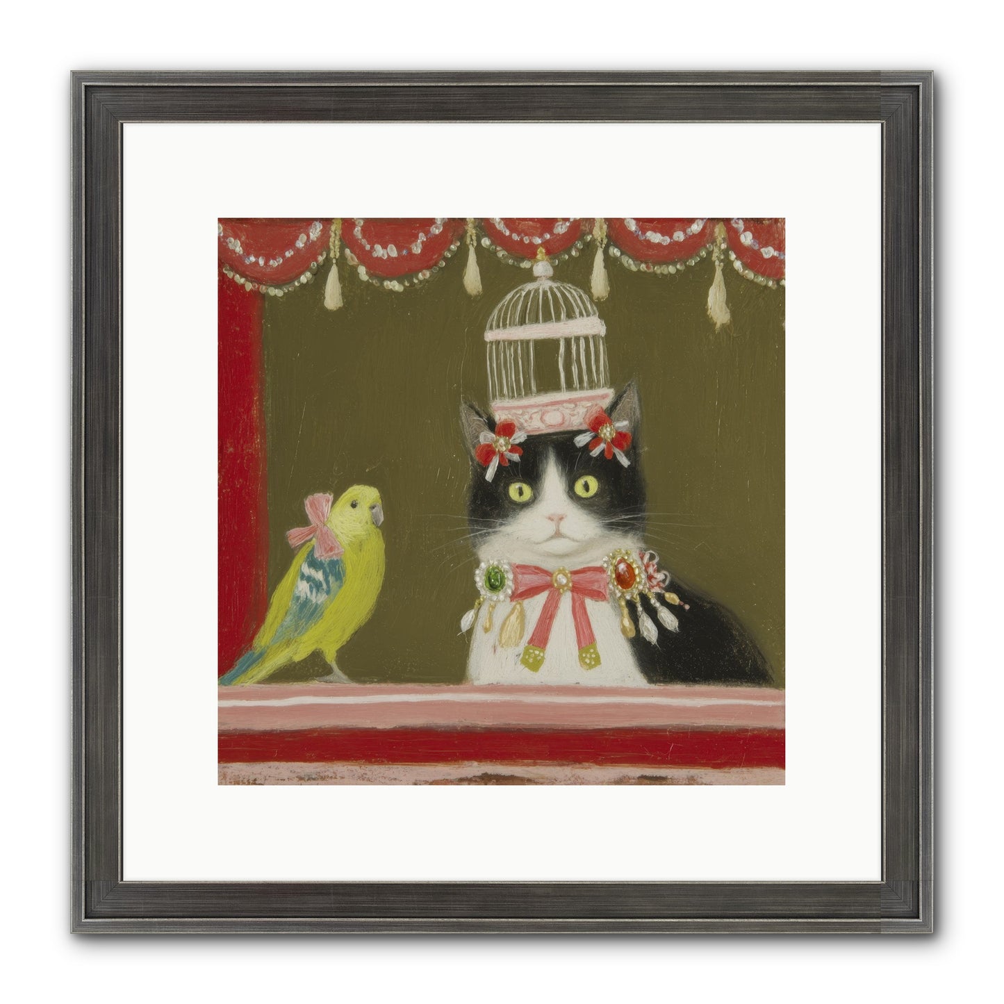 Forgotten Garden Tales Framed Print - Slimwoods Black/Silver 12x12