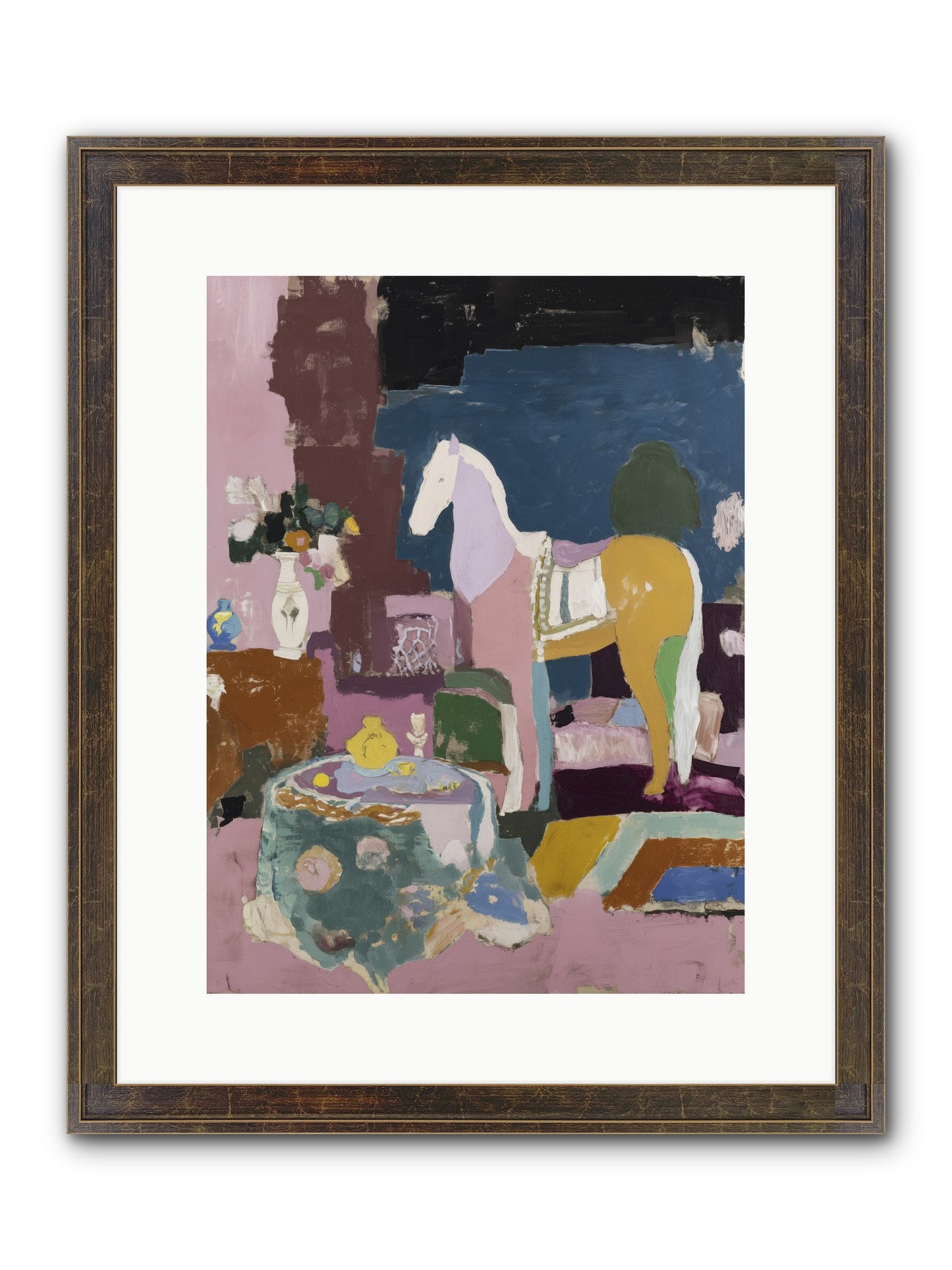 Forgotten Library Framed Print - Slimwoods Black/Gold 12x16