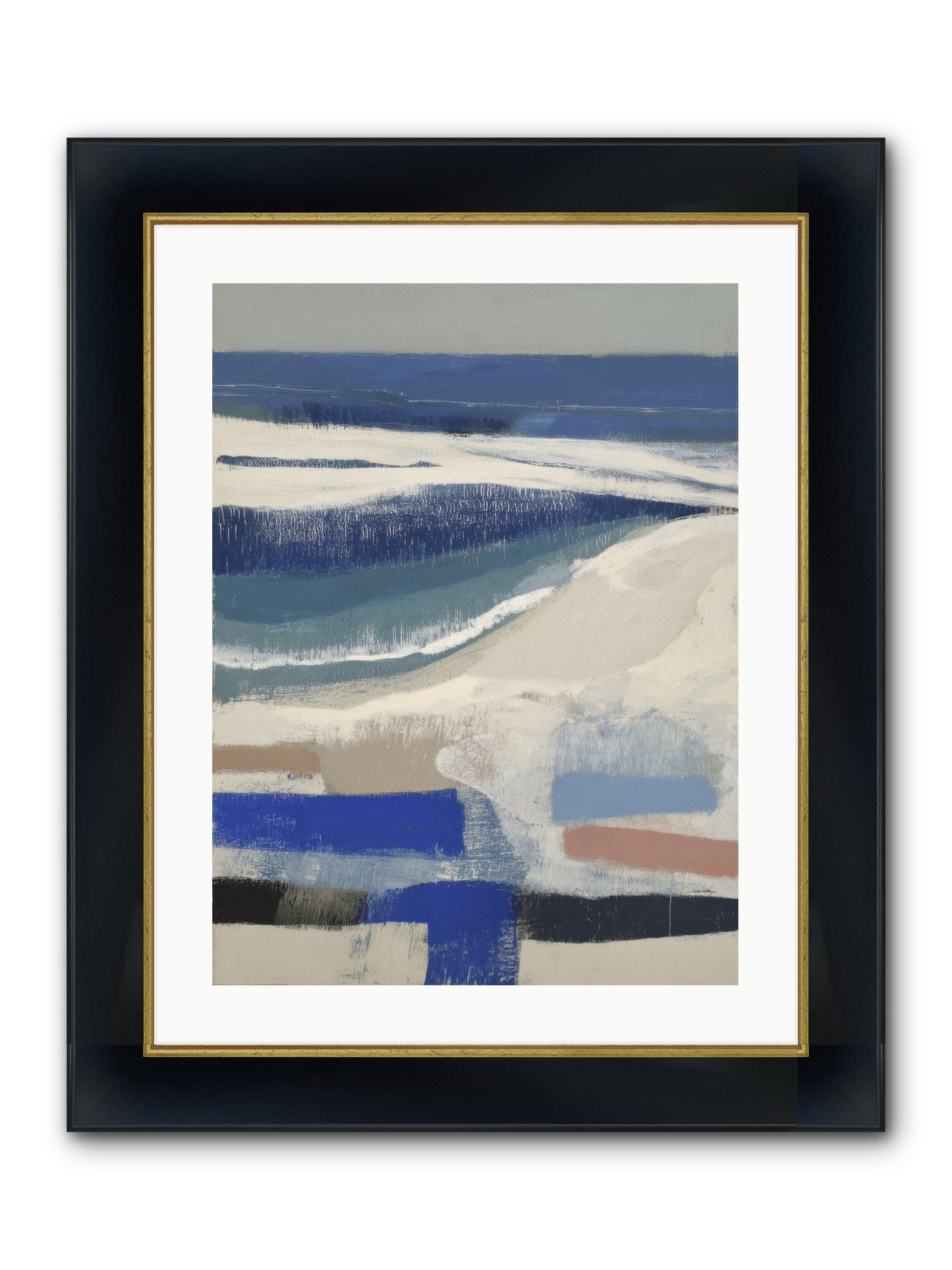 Forgotten Song No.1 Framed Print - Wide Black w/Gold 18x24