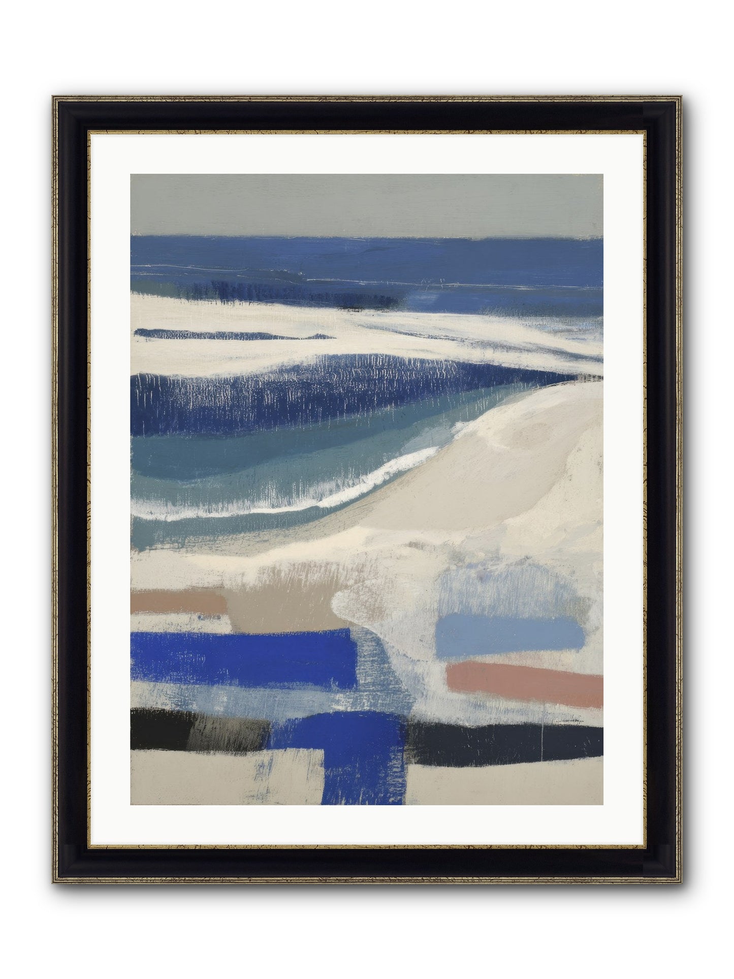 Forgotten Song No.1 Framed Print - Black & Gold 24x32
