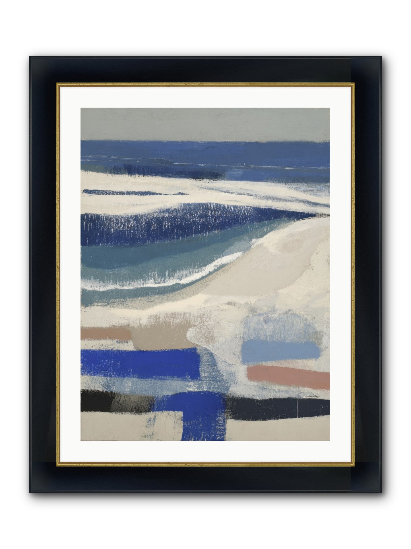 Forgotten Song No.1 Framed Print - Wide Black w/Gold 24x32