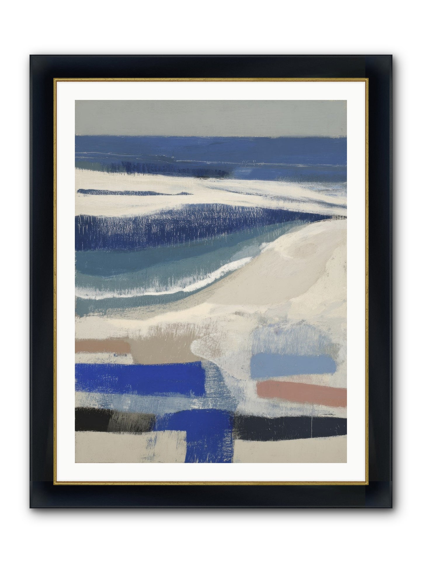 Forgotten Song No.1 Framed Print - Wide Black w/Gold 30x40