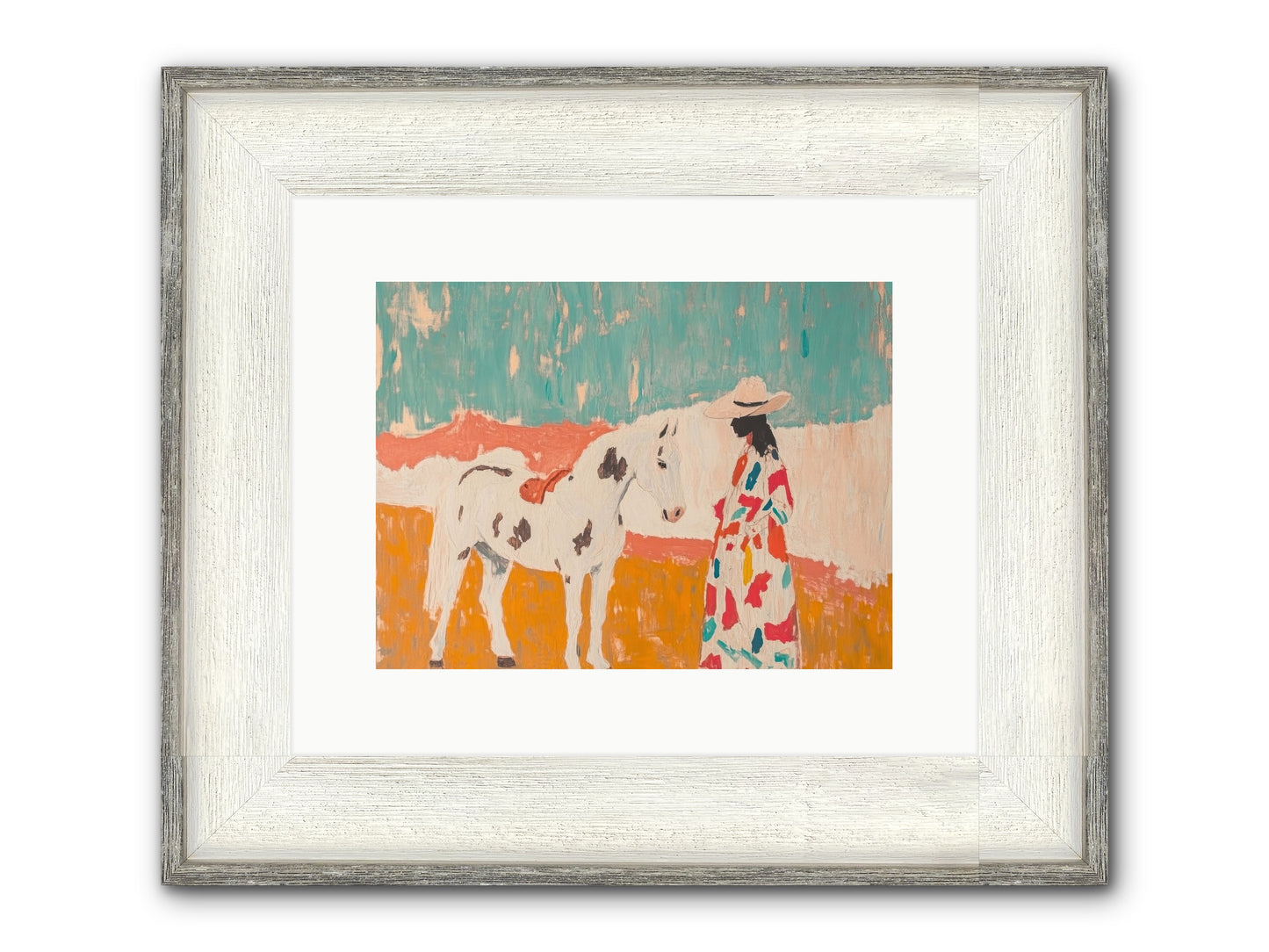 Forgotten Trail Framed Print - Driftwood White 12x9