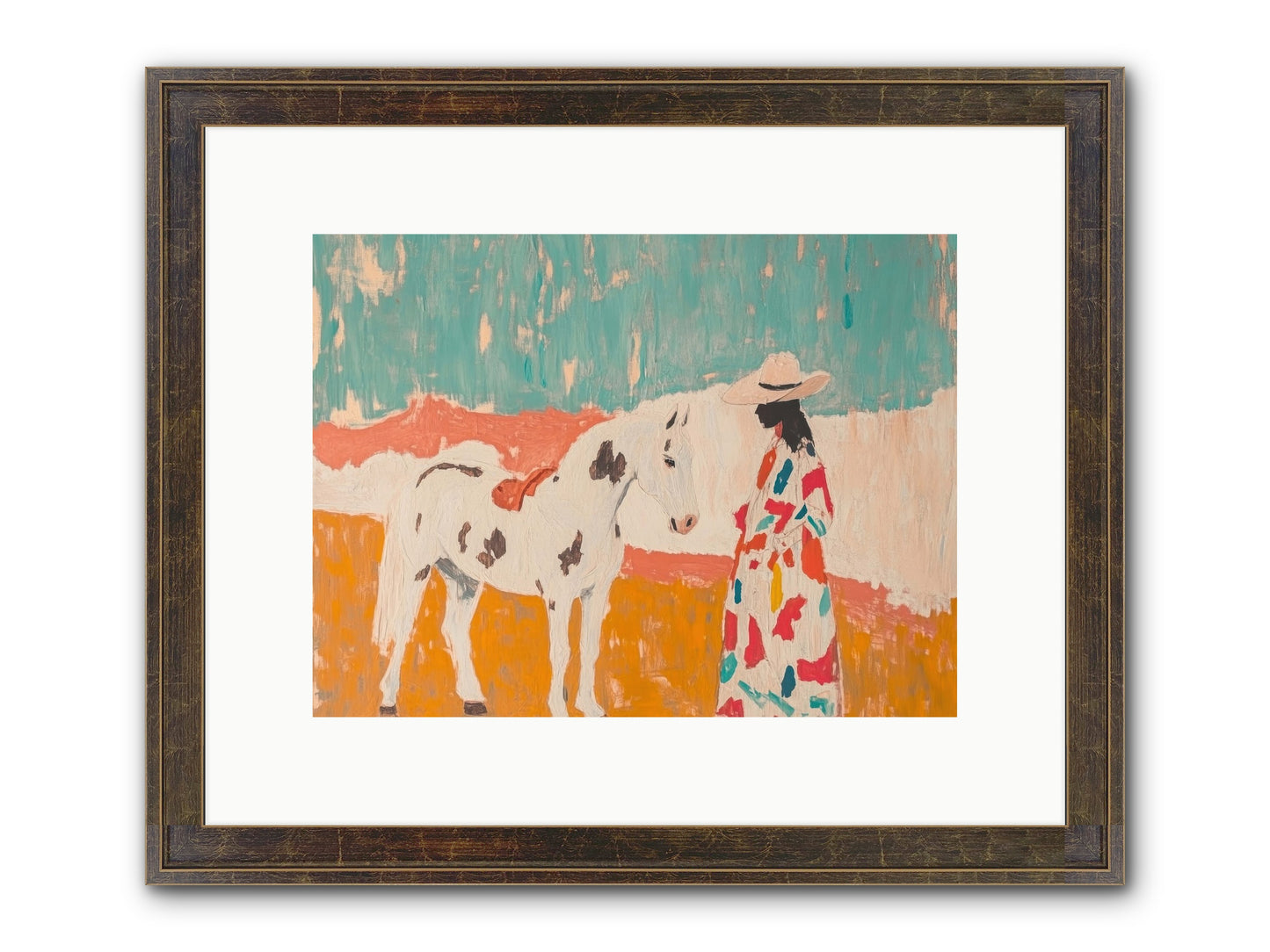 Forgotten Trail Framed Print - Slimwoods Black/Gold 12x9
