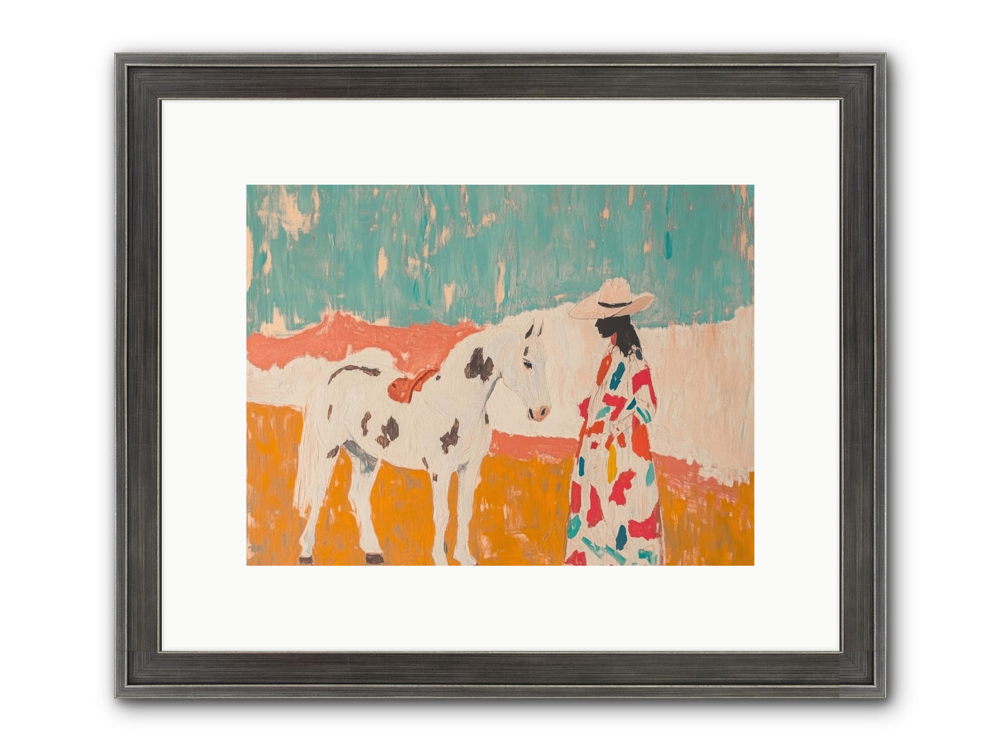 Forgotten Trail Framed Print - Slimwoods Black/Silver 12x9