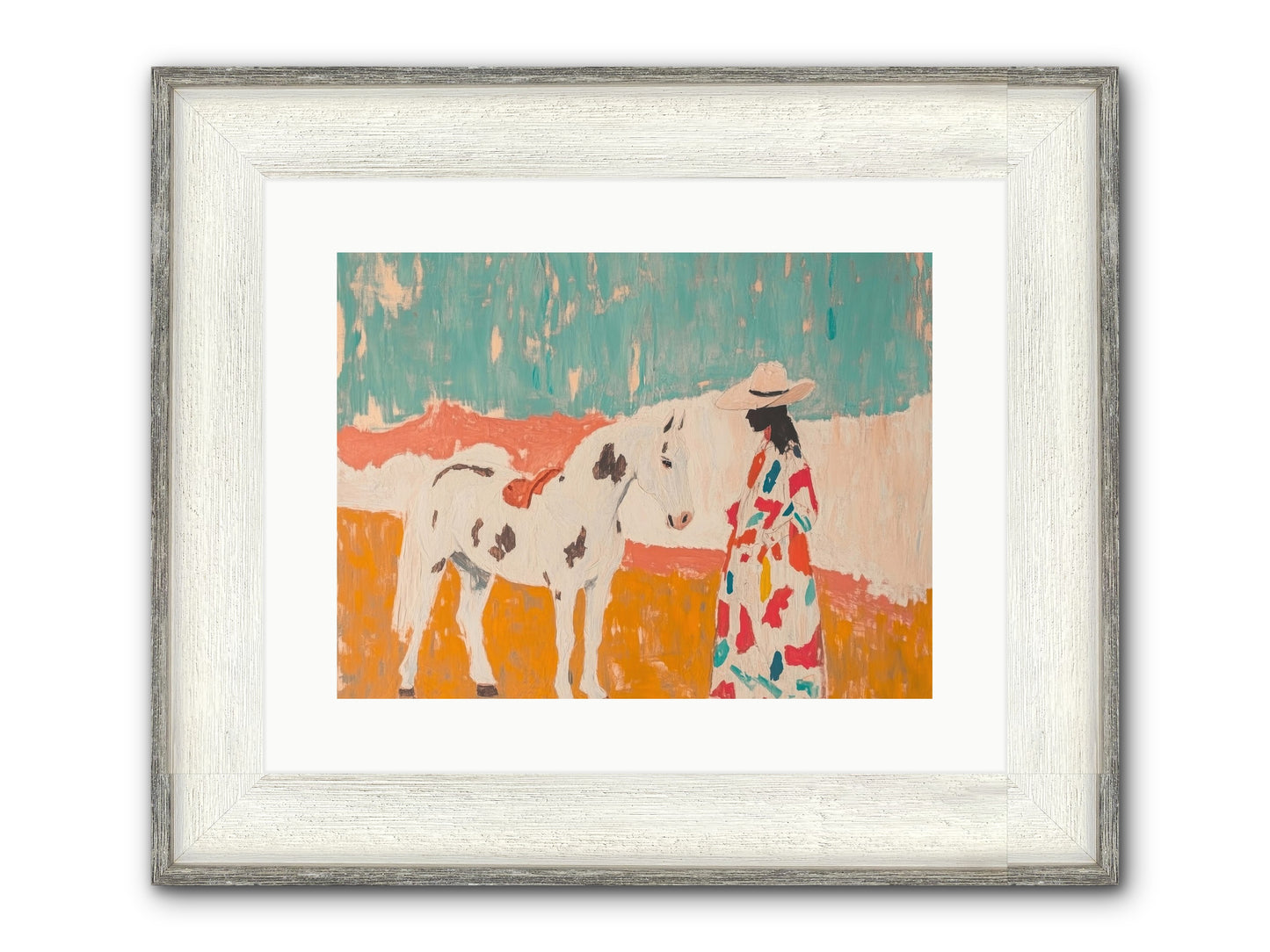 Forgotten Trail Framed Print - Driftwood White 16x12