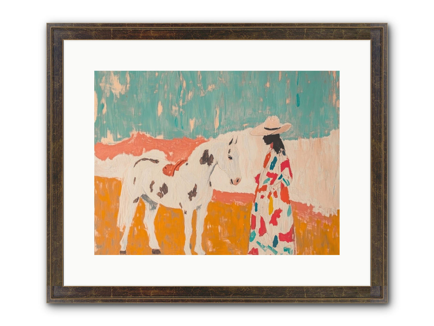 Forgotten Trail Framed Print - Slimwoods Black/Gold 16x12