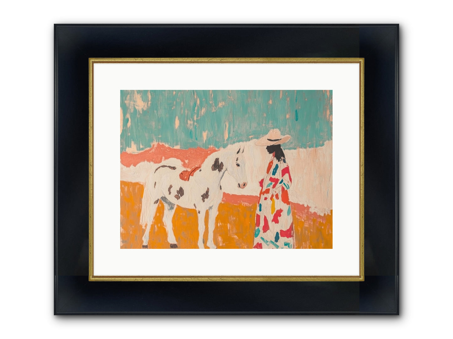 Forgotten Trail Framed Print - Wide Black w/Gold 16x12