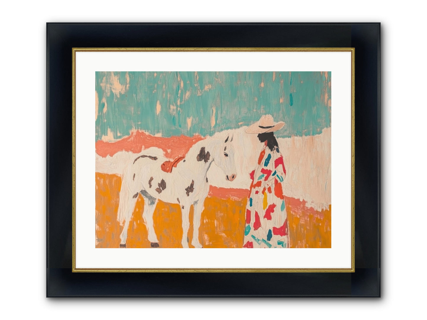 Forgotten Trail Framed Print - Wide Black w/Gold 24x18
