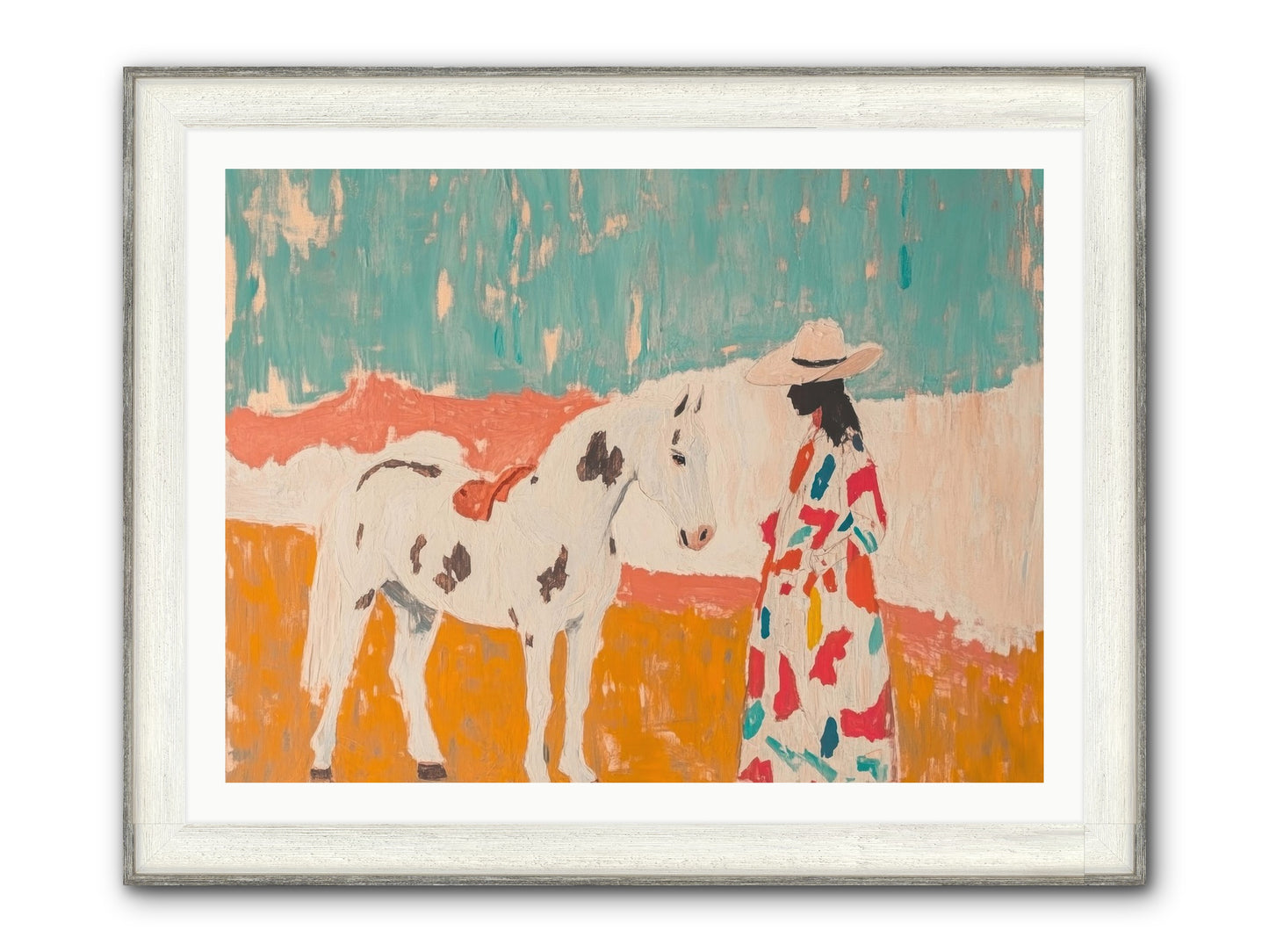 Forgotten Trail Framed Print - Driftwood White 40x30