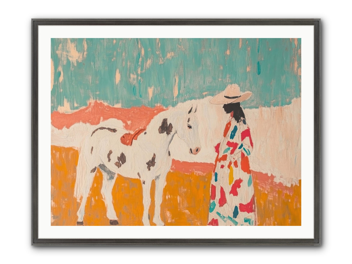 Forgotten Trail Framed Print - Slimwoods Black/Silver 40x30