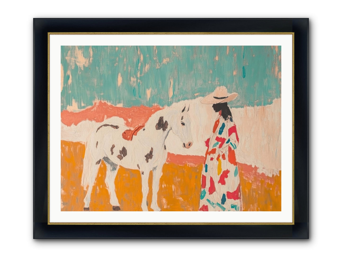 Forgotten Trail Framed Print - Wide Black w/Gold 40x30