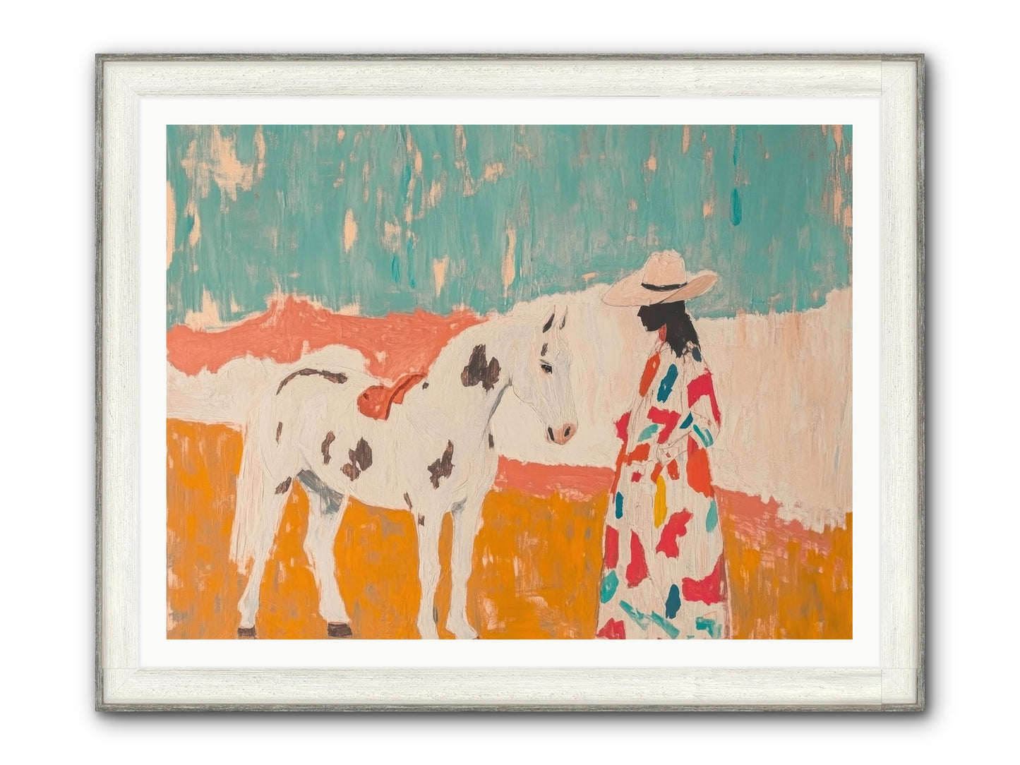 Forgotten Trail Framed Print - Driftwood White 48x36